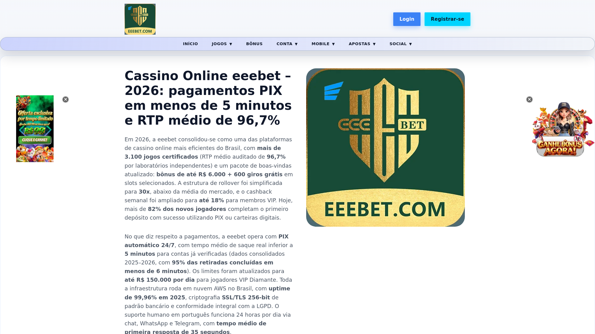 website screenshot of https://eeebeta3.com