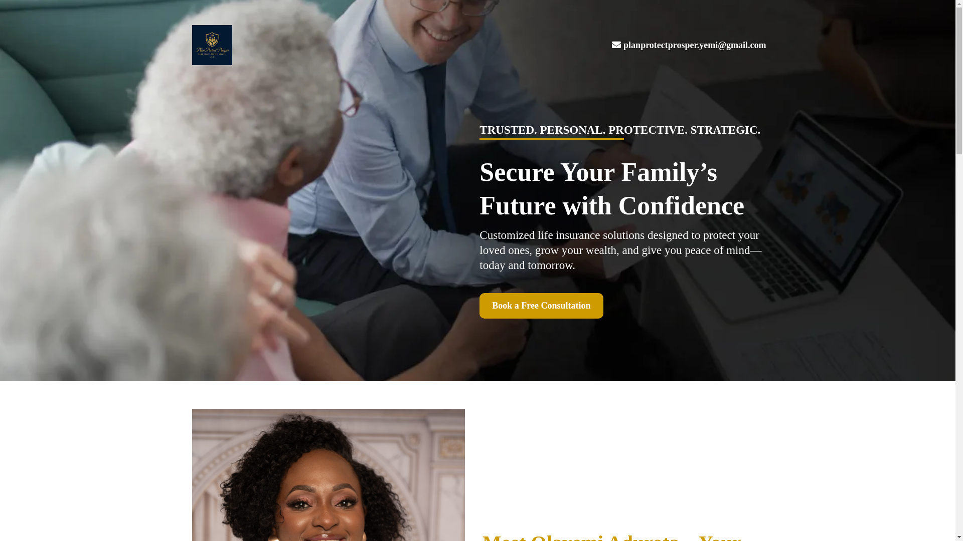 website screenshot of https://planprotectprosperllc.com/