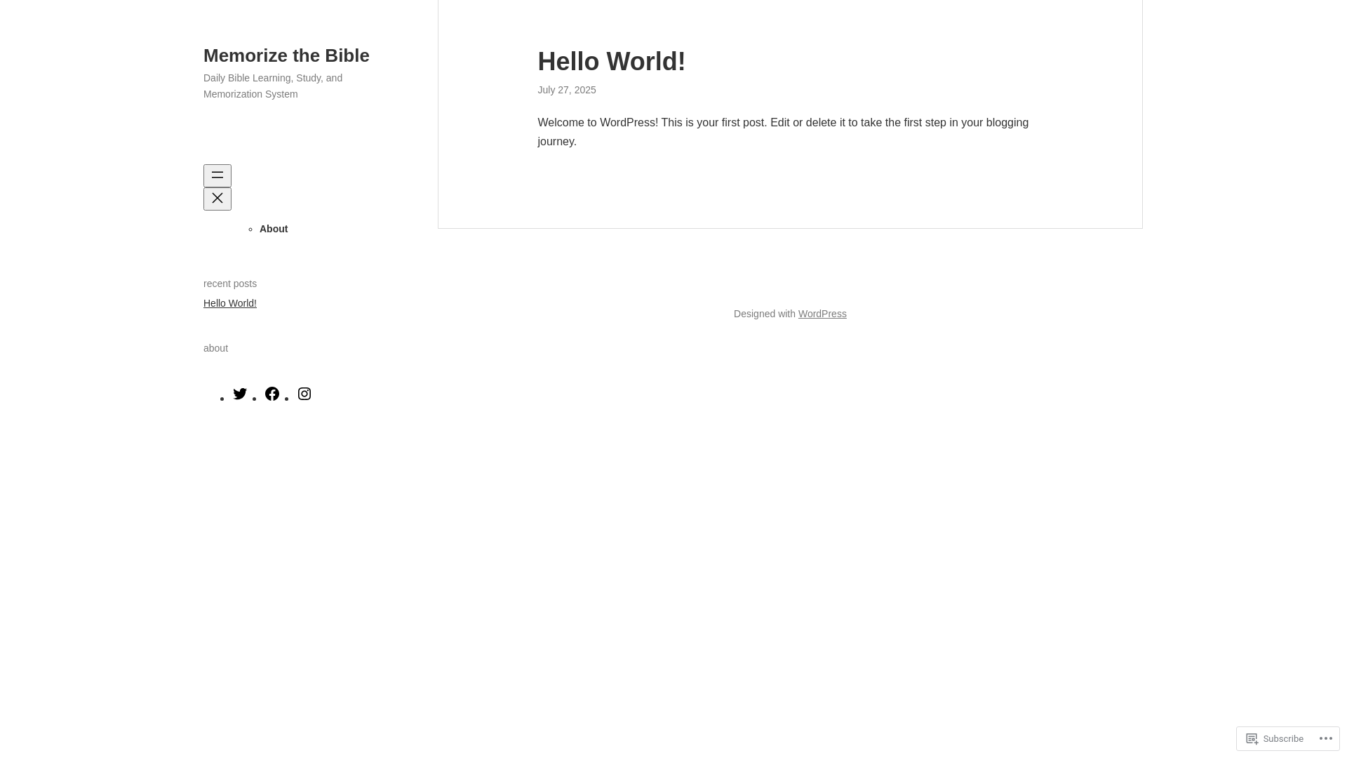 website screenshot of https://memorize-the-bible.com/