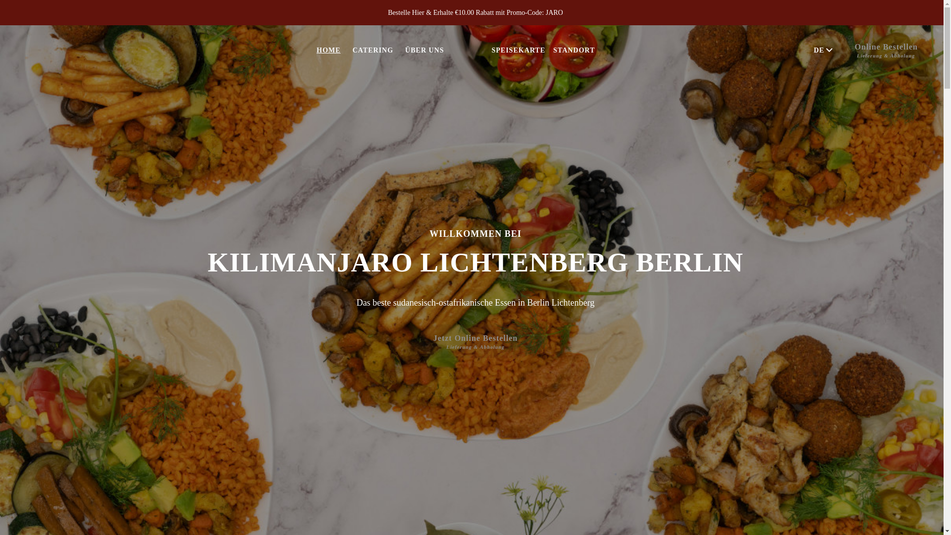 website screenshot of https://kilimanjaro-lichtenberg.de/