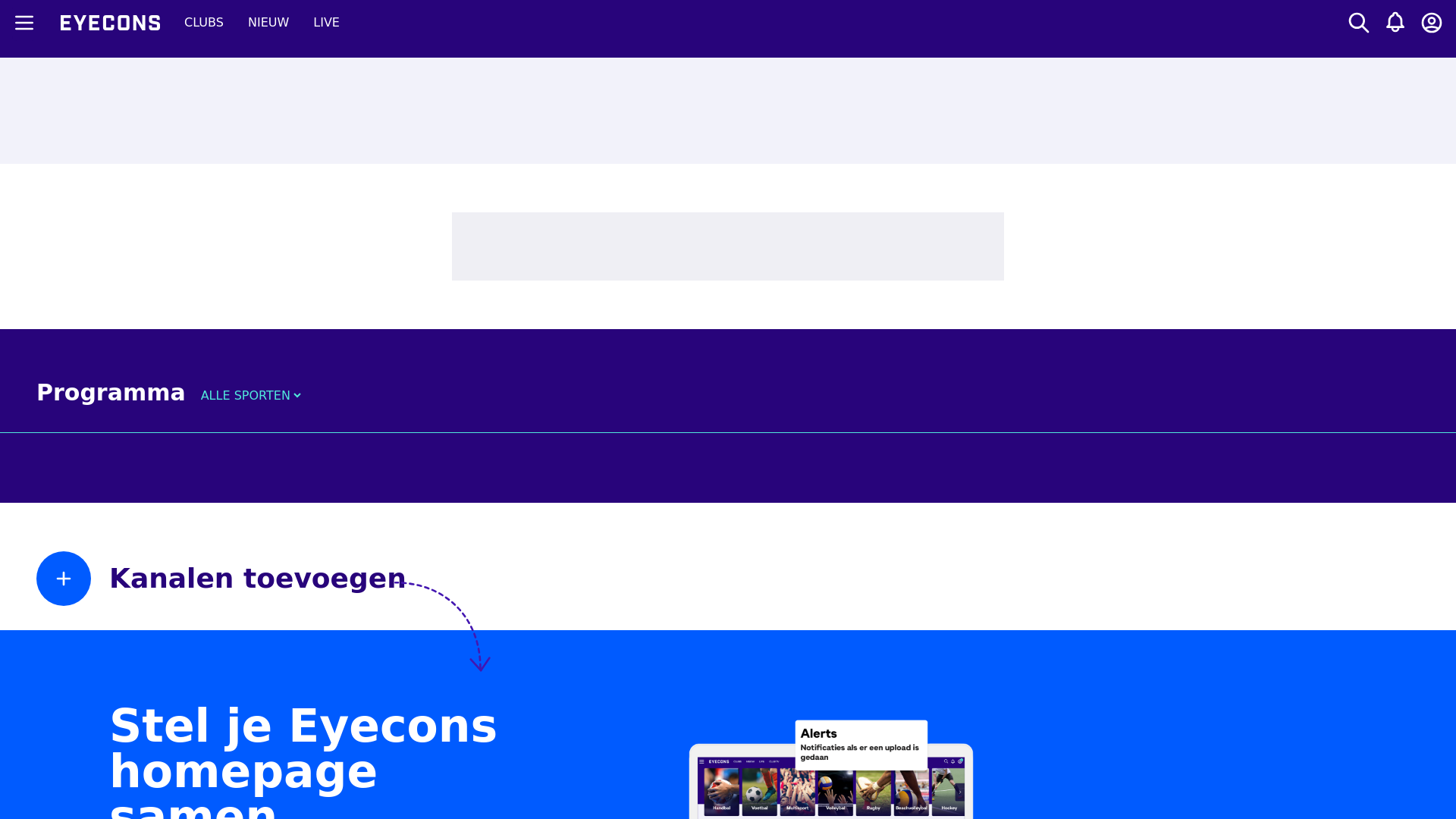 website screenshot of https://eyecons.com/