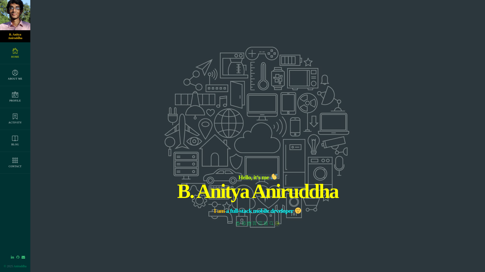 website screenshot of https://aniruddha.pages.dev/