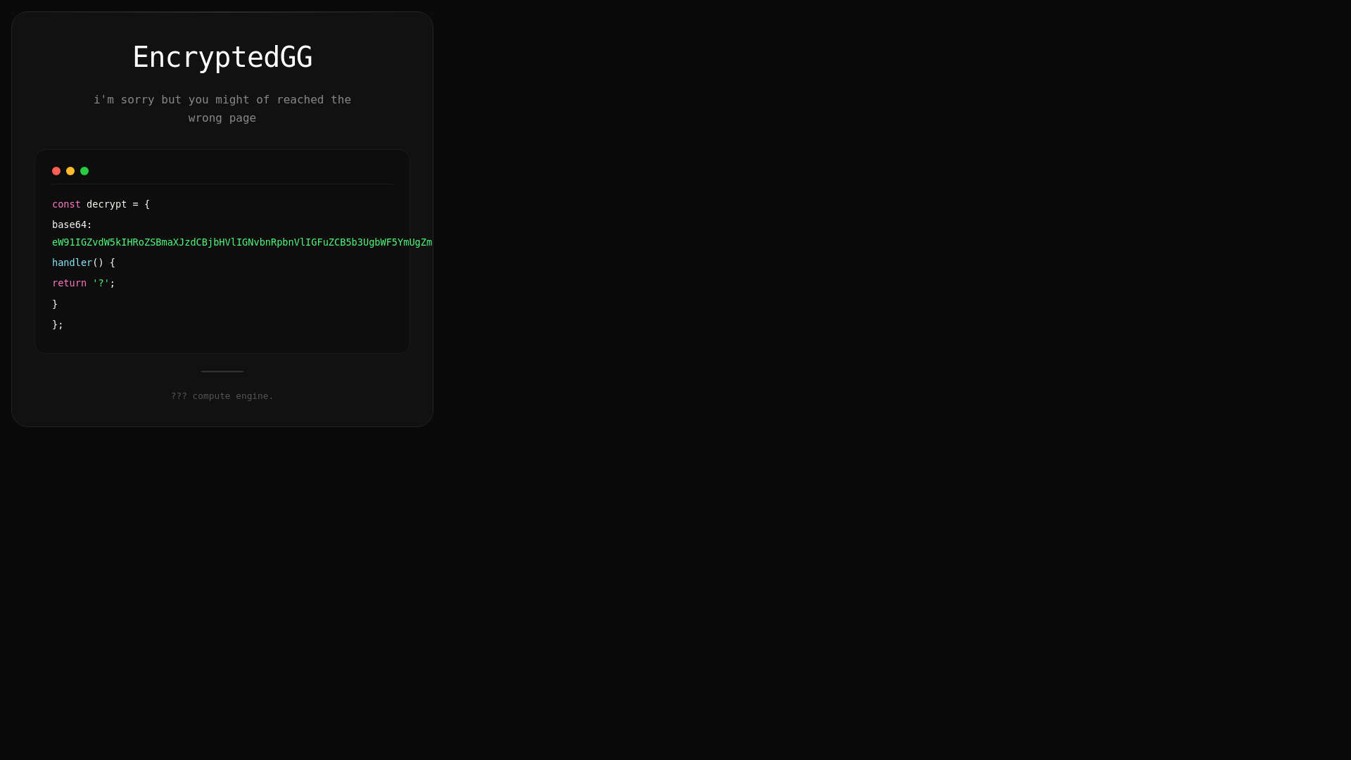 website screenshot of https://encryptedgg.nl/