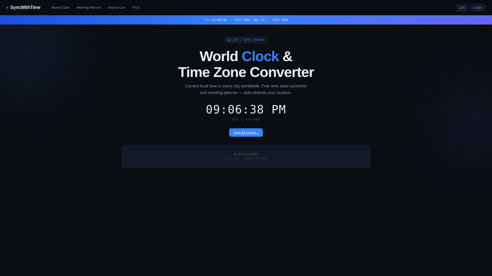 website screenshot of https://syncwithtime.com/