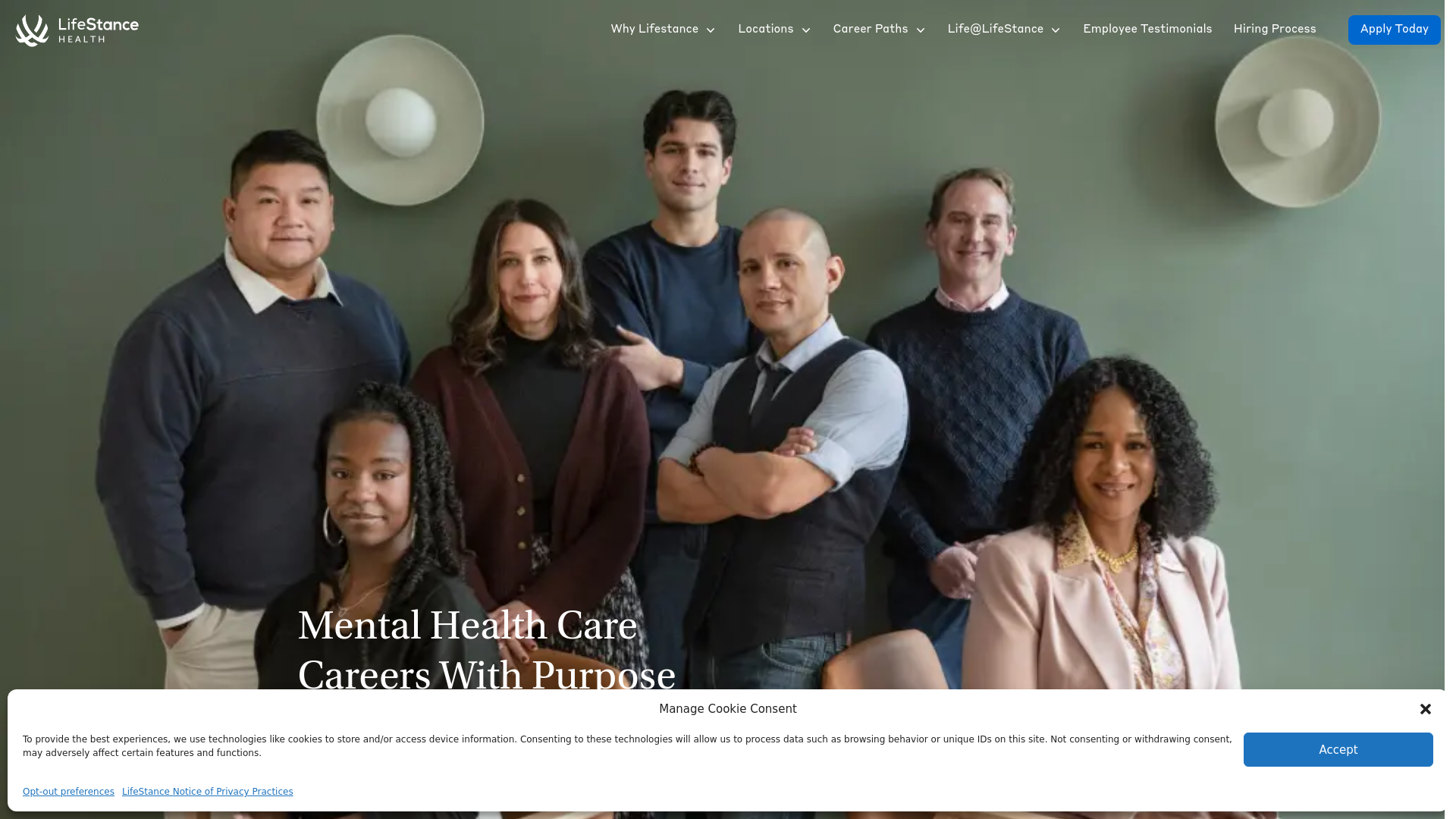 website screenshot of https://careerslifestance.com/