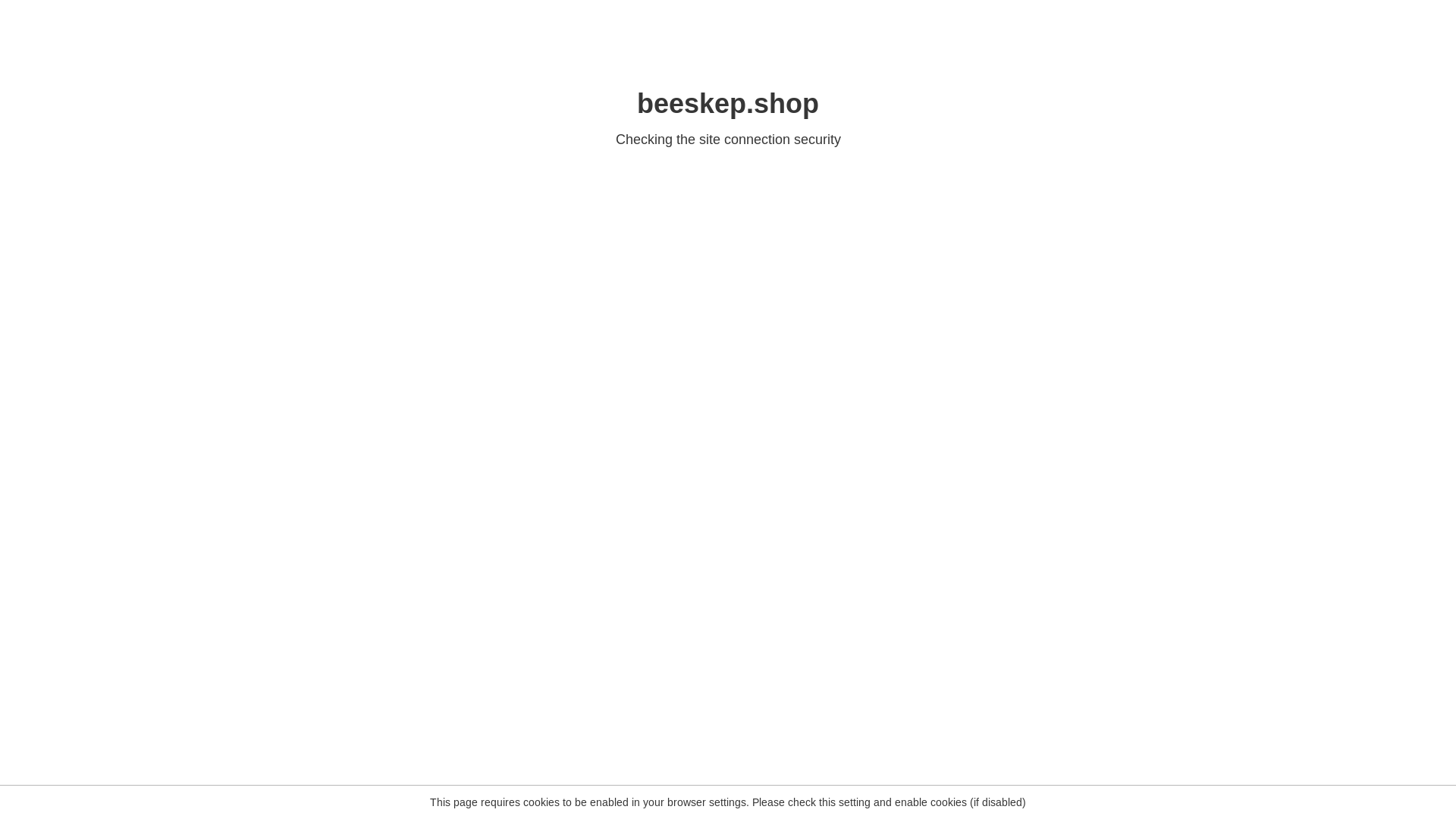 website screenshot of https://beeskep.shop/
