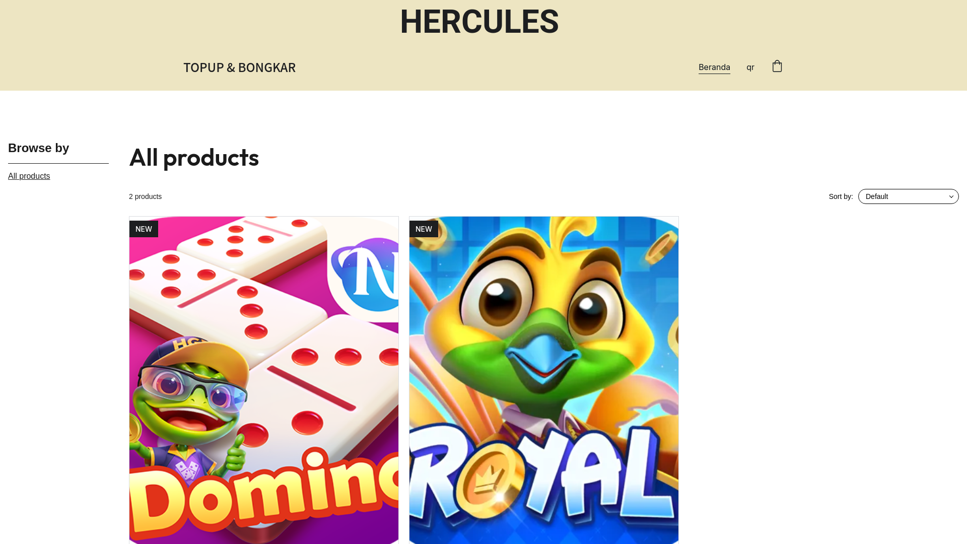 website screenshot of https://hercules.press/