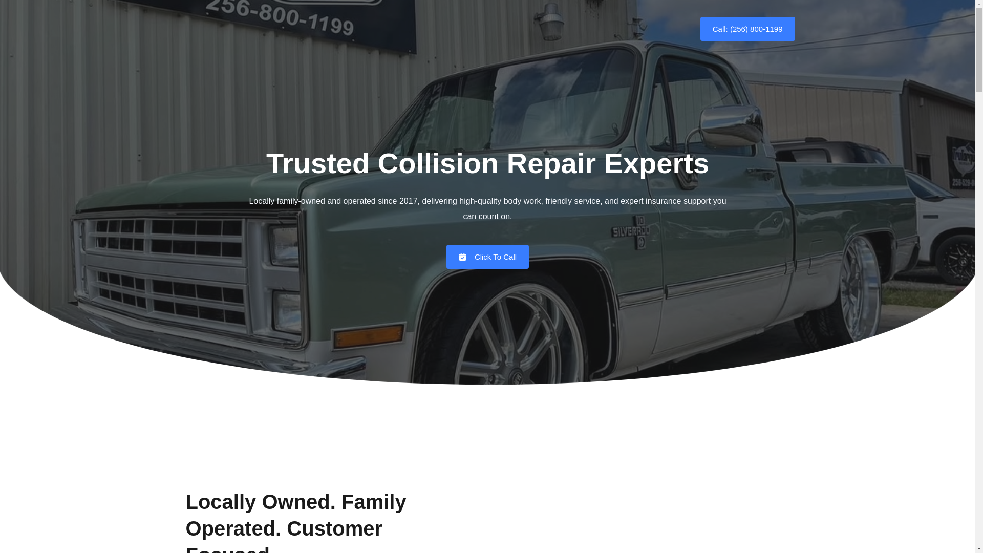 website screenshot of https://eliteautobodyal.com/