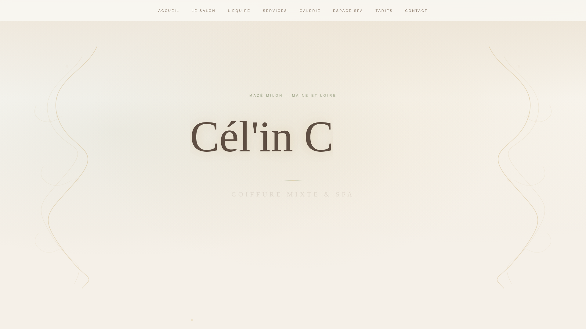 website screenshot of https://celincoiff.fr/