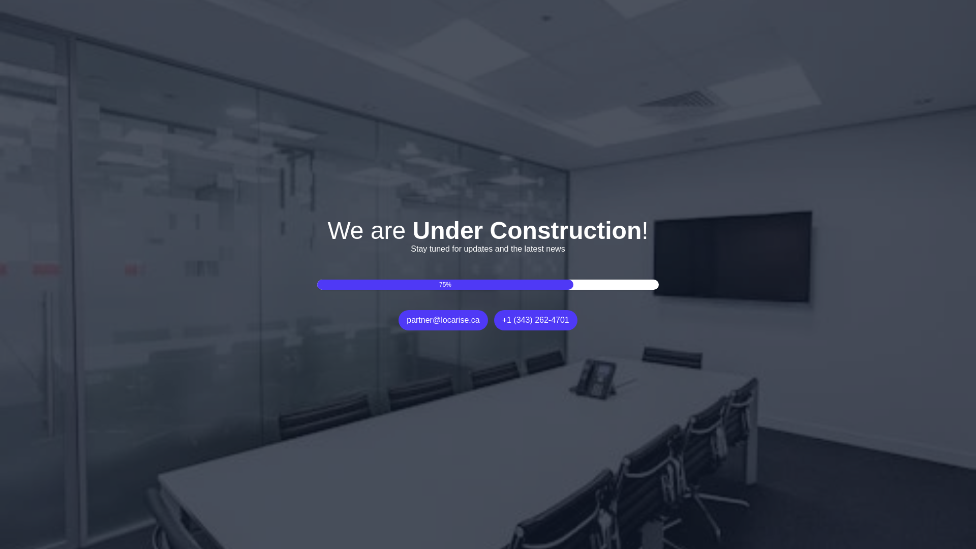 website screenshot of https://locarise.co.uk/