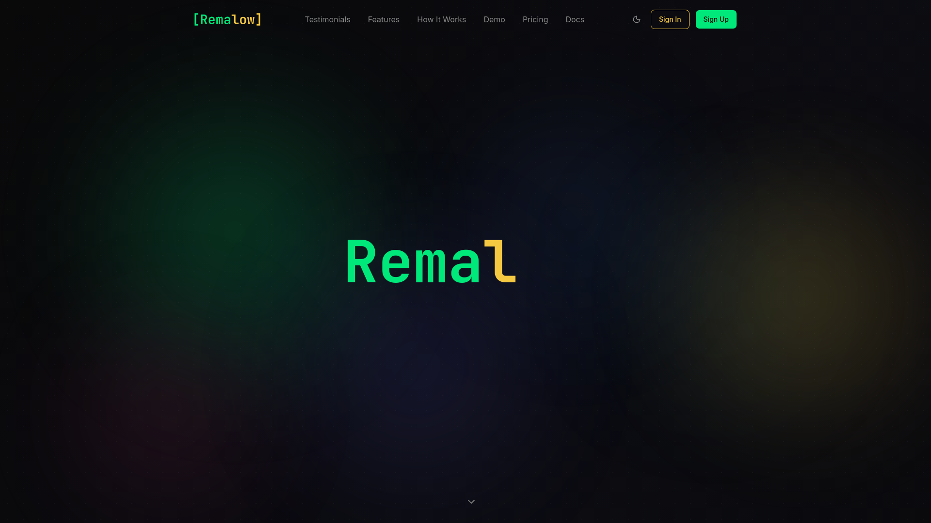 website screenshot of https://remalow-frontend.pages.dev/