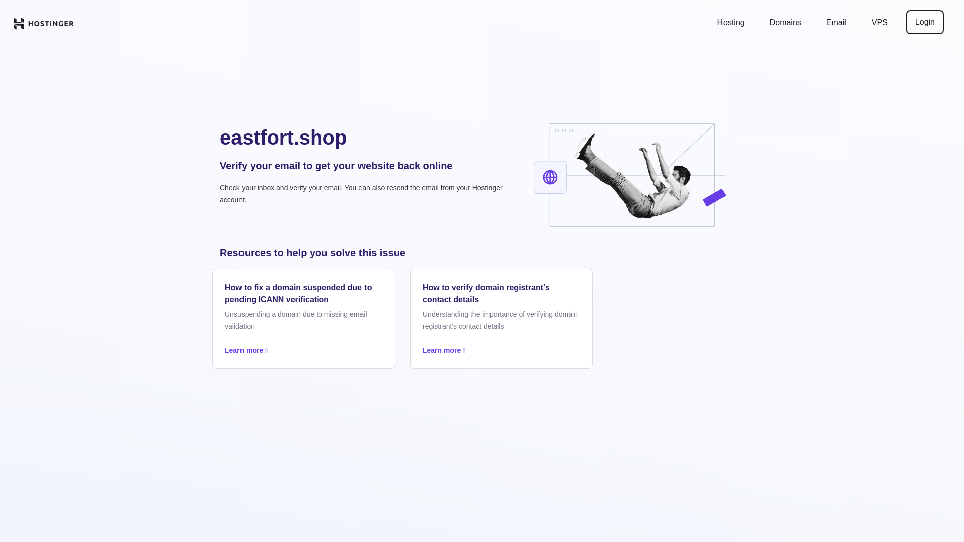 website screenshot of https://eastfort.shop/