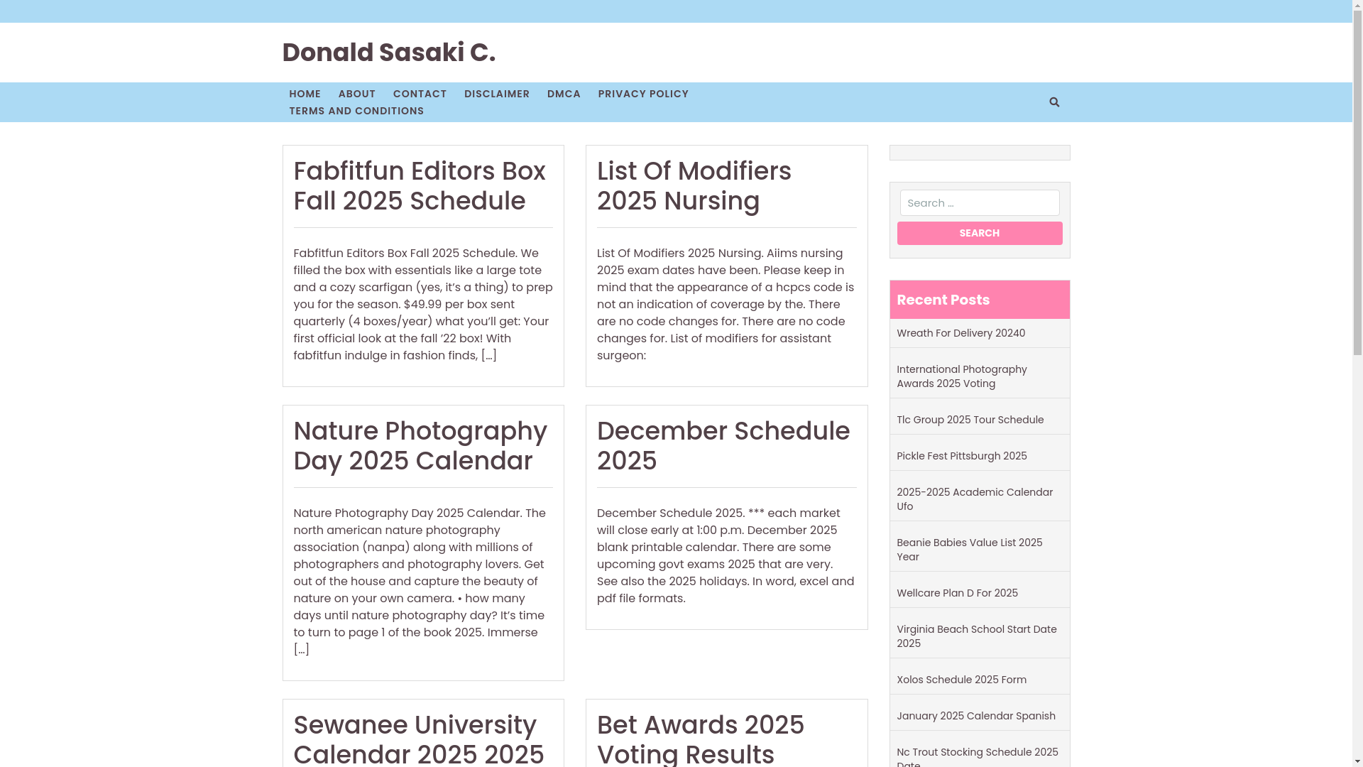 website screenshot of https://donaldsasakic.pages.dev/