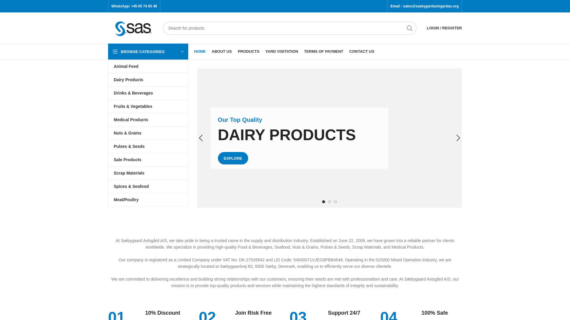 website screenshot of https://saebygardavlsgardas.org/