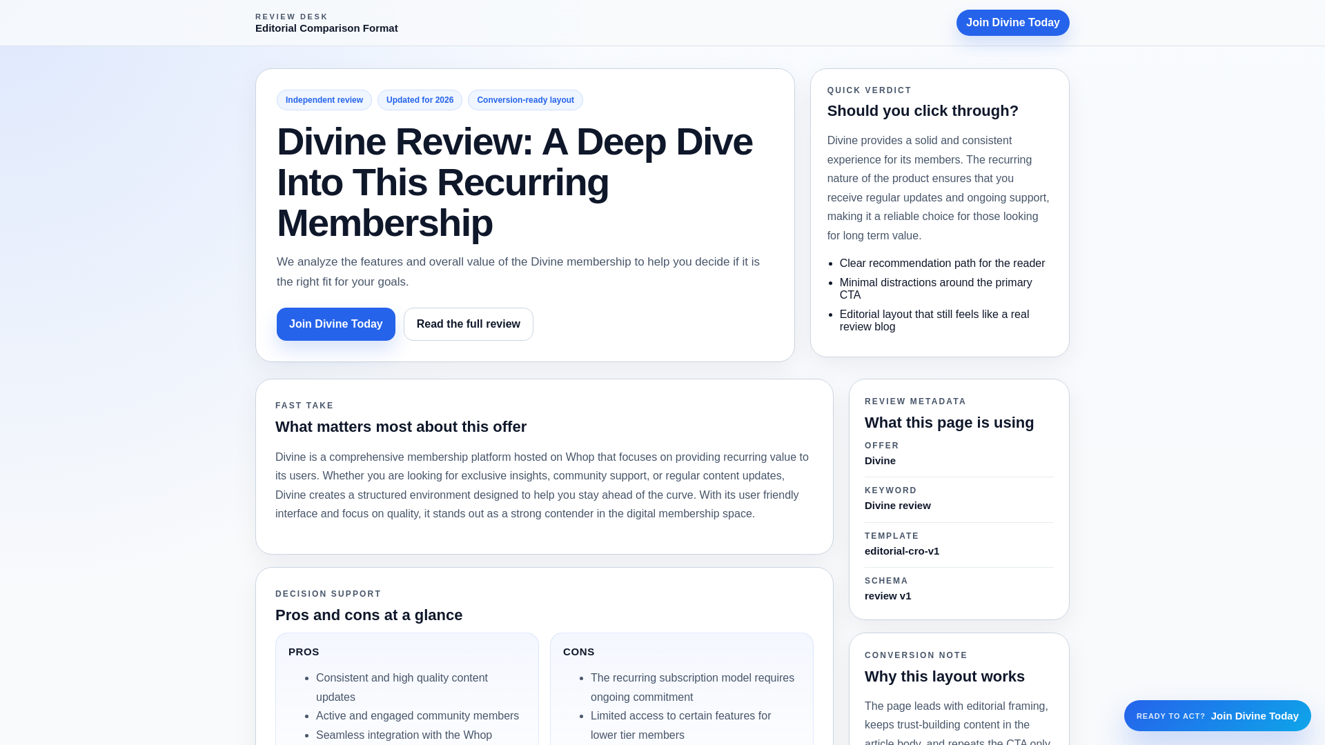 website screenshot of https://divine-review-7upx1i.pages.dev/
