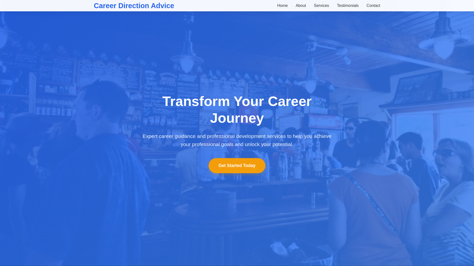 website screenshot of https://careerdirectionadvice.click/