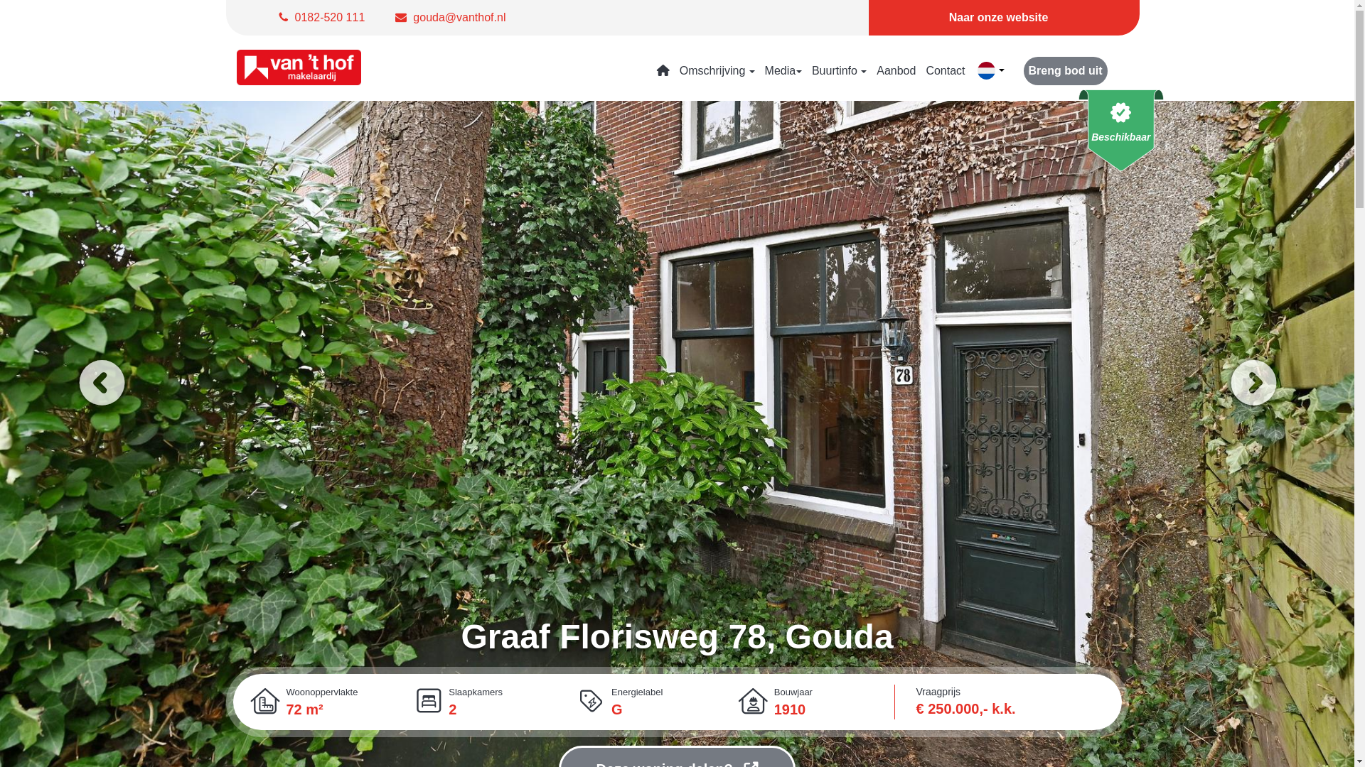 website screenshot of https://graafflorisweg78.nl/