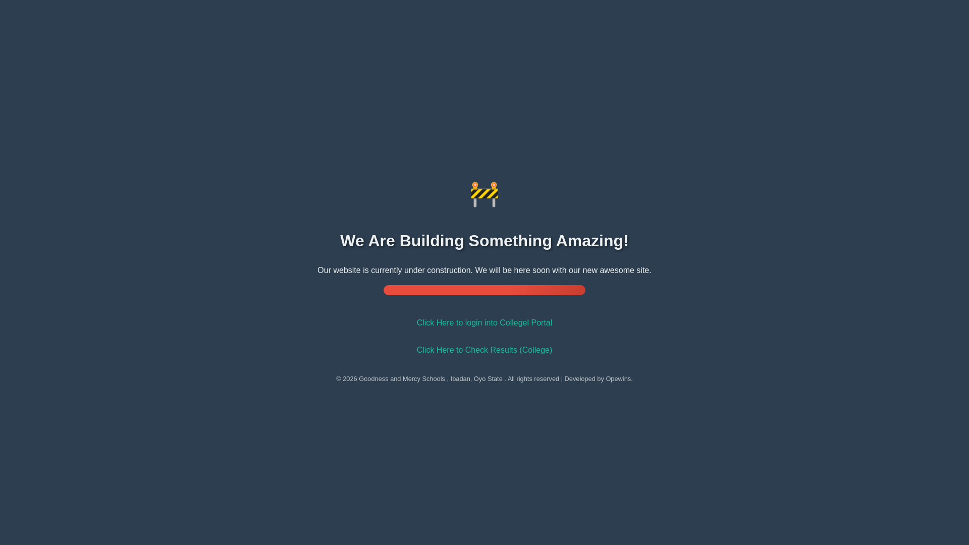 website screenshot of https://goodnessandmercyschools.org