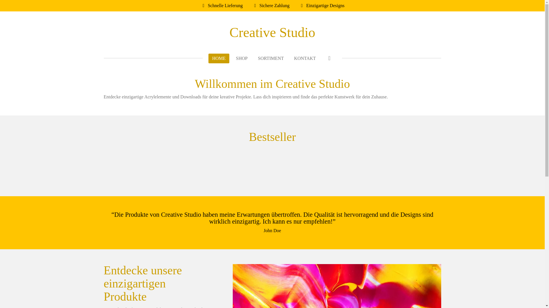 website screenshot of https://creativeschickeria.de/