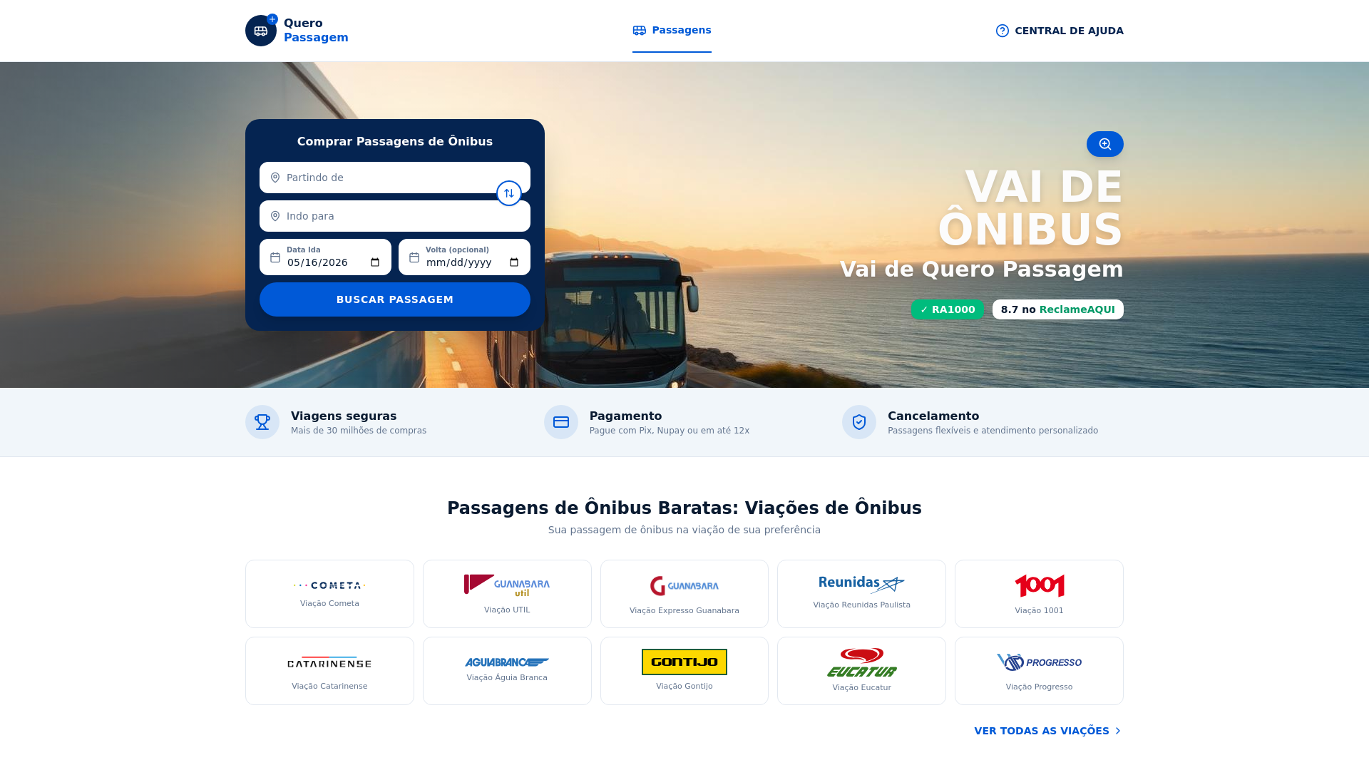 website screenshot of https://quero-pass.site/