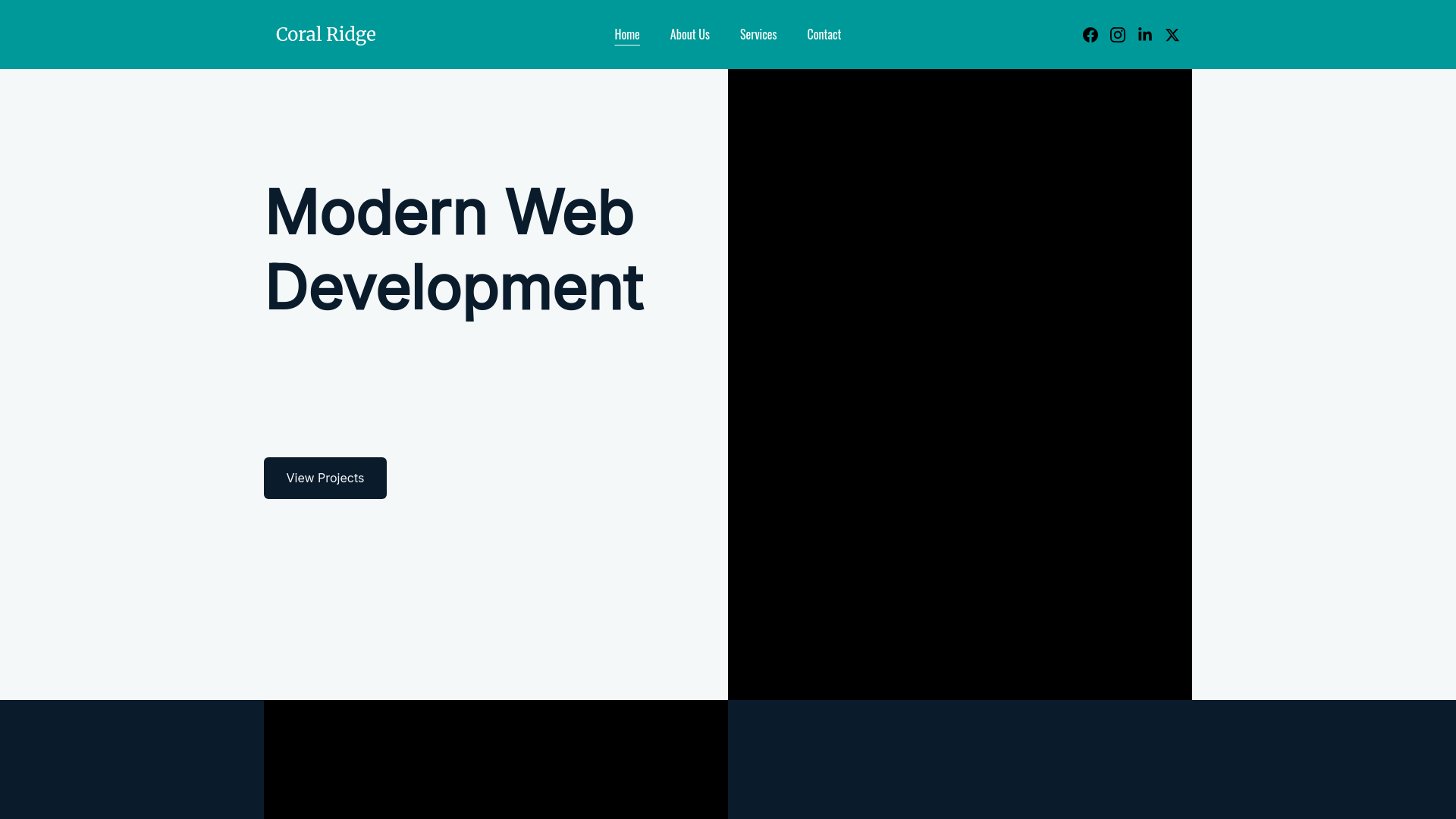 website screenshot of https://coralridge.online/