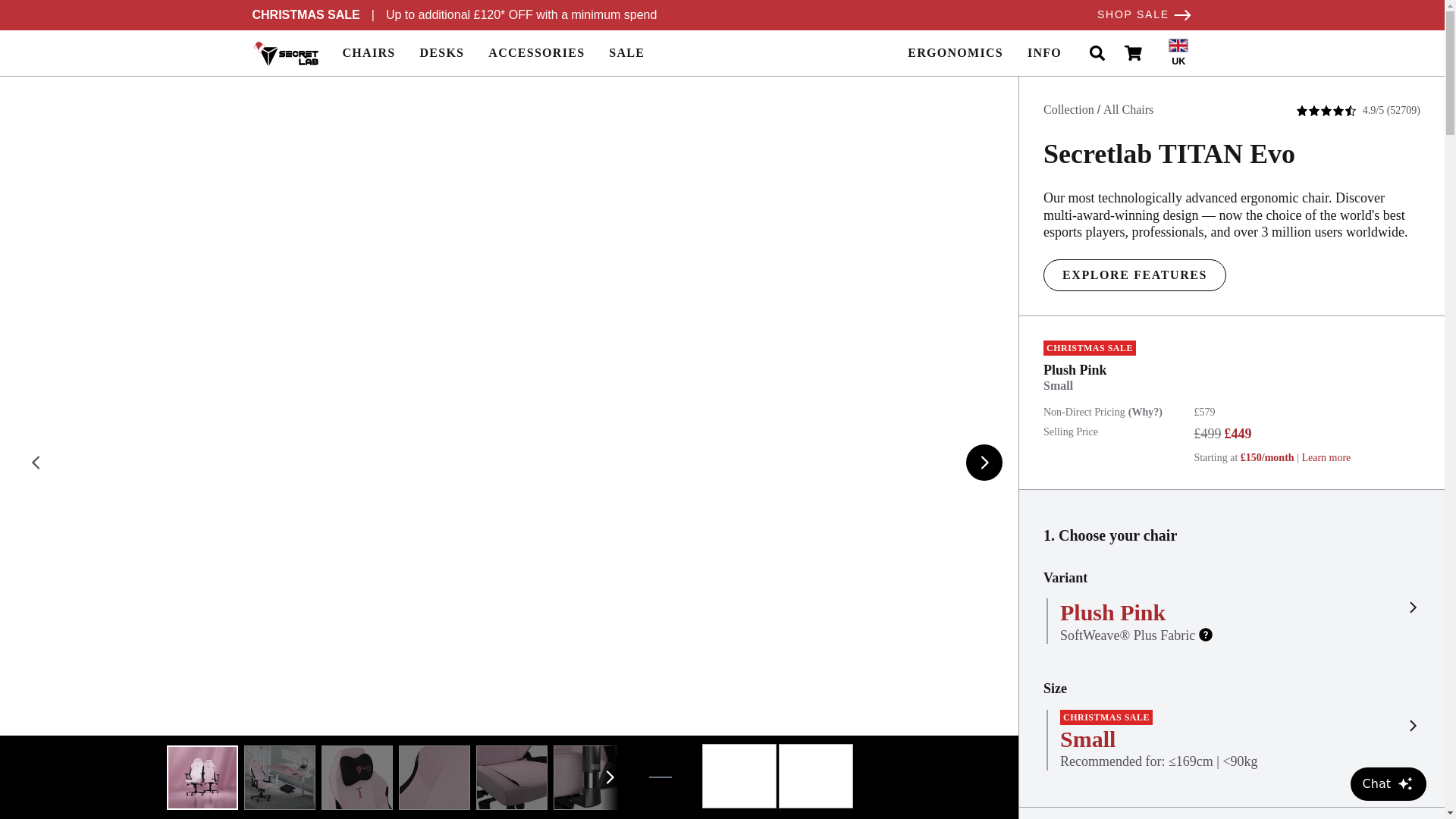 website screenshot of https://secretlab.co.uk/products/titan-evo-2022-series?sku=M06-E24SW-PPINK3S