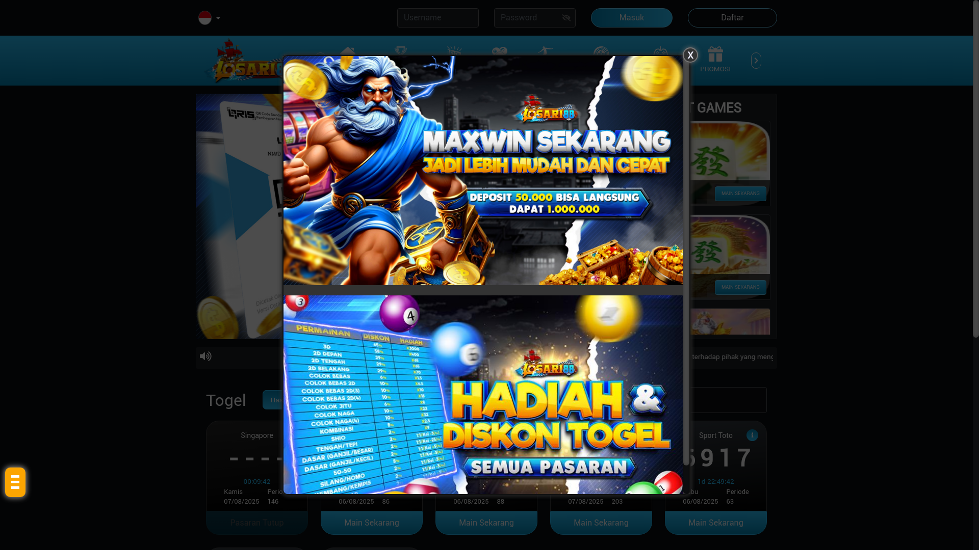 website screenshot of https://apalagidong.live/