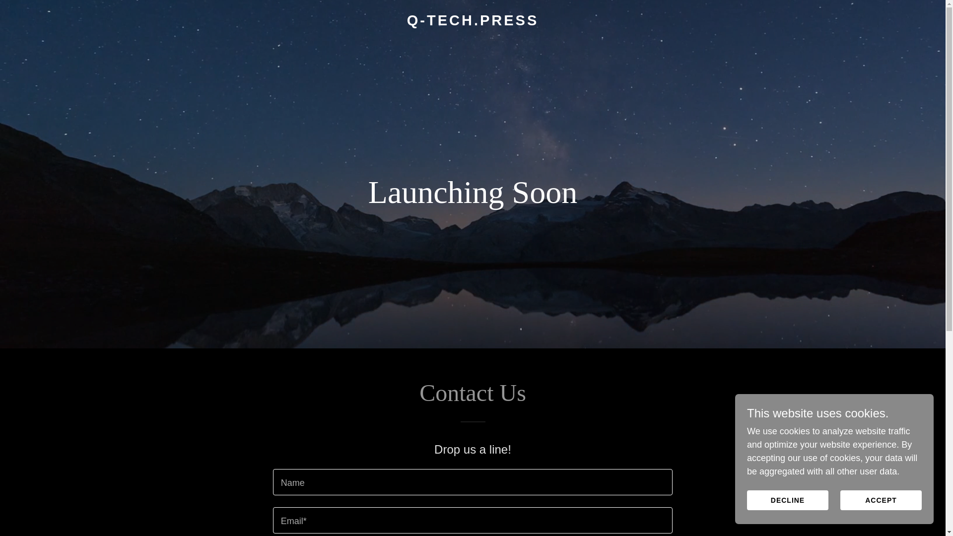 website screenshot of https://q-tech.press/