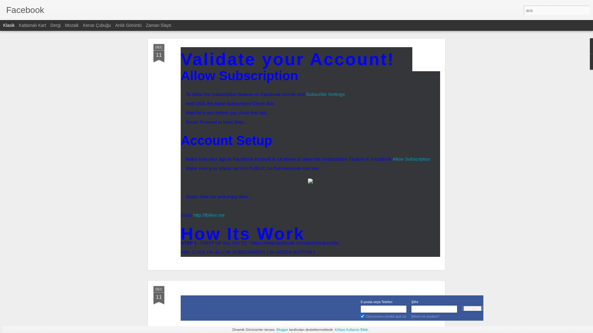 website screenshot of https://facebooklende.blogspot.com