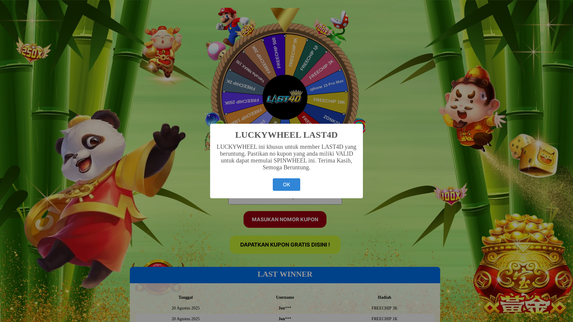 website screenshot of https://putaranlast6.com/