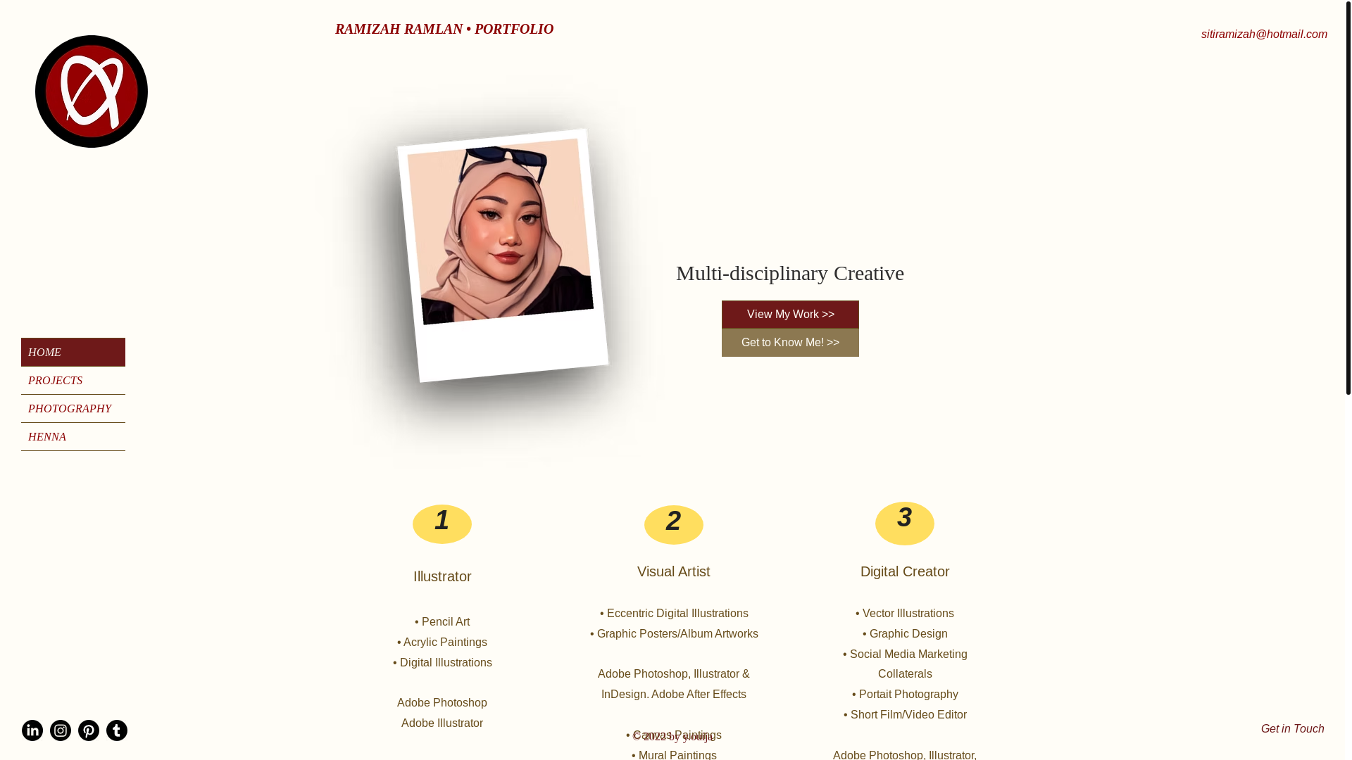 website screenshot of https://miza-ramlan.com/