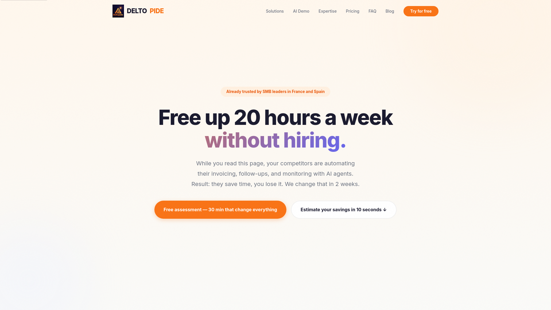 website screenshot of https://deltopide-site-en.pages.dev/