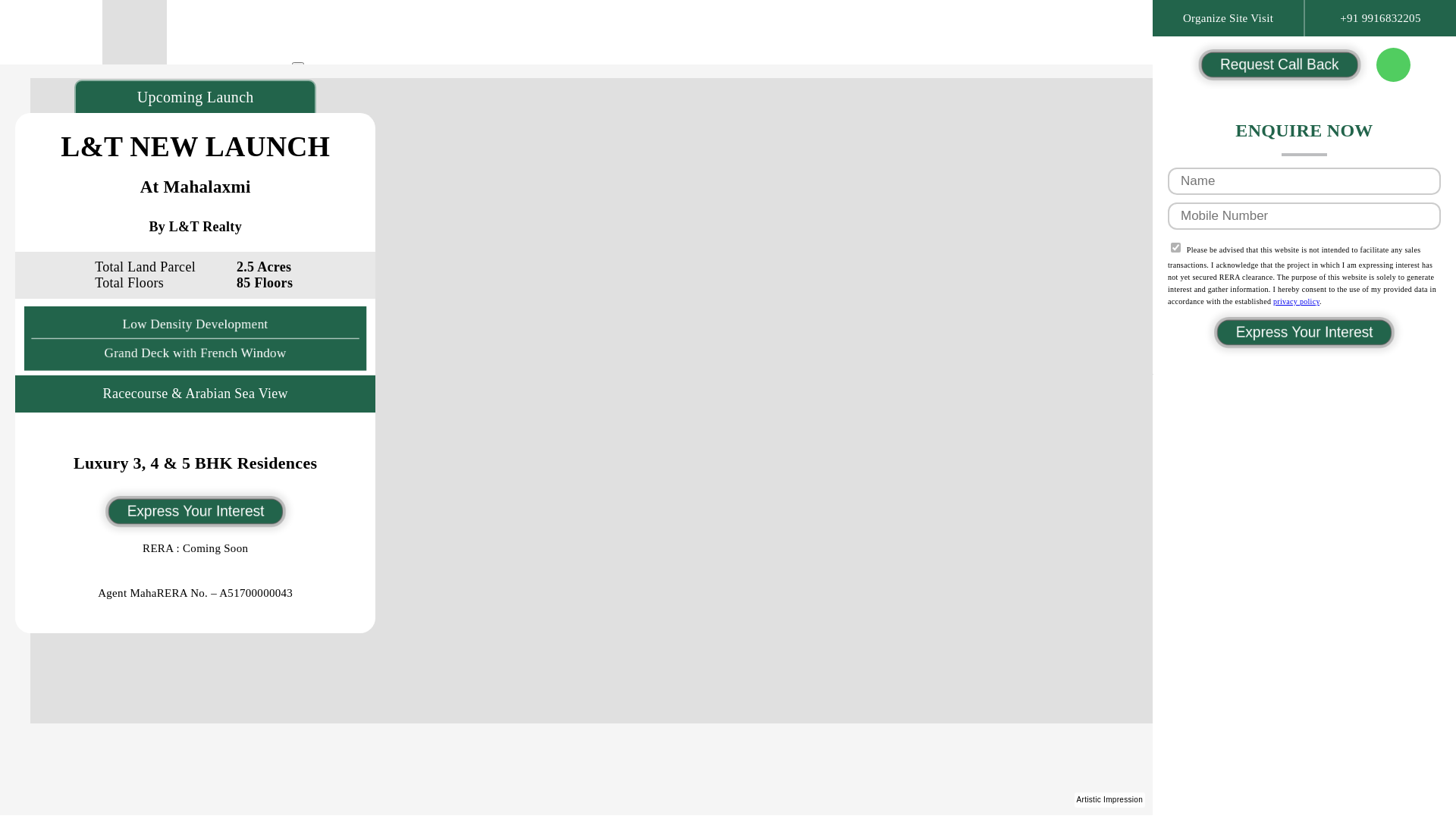 website screenshot of https://luxurylaunchmahalaxmi.com/