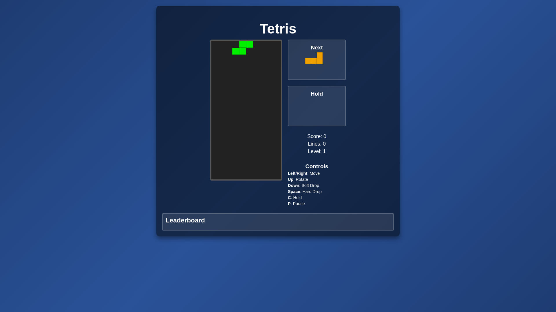 website screenshot of https://tetris-f3i.pages.dev/