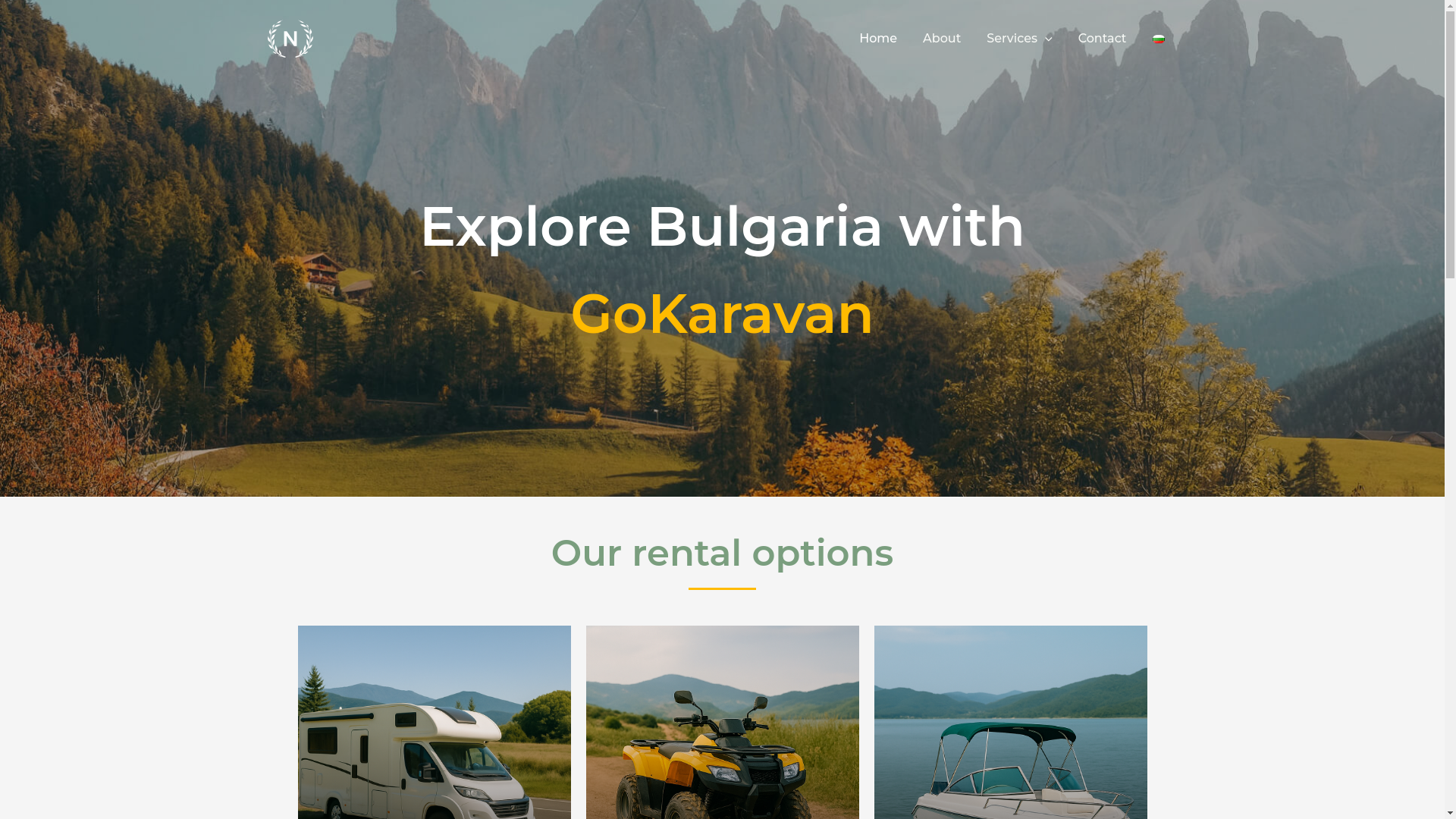 website screenshot of https://gokaravan.org/