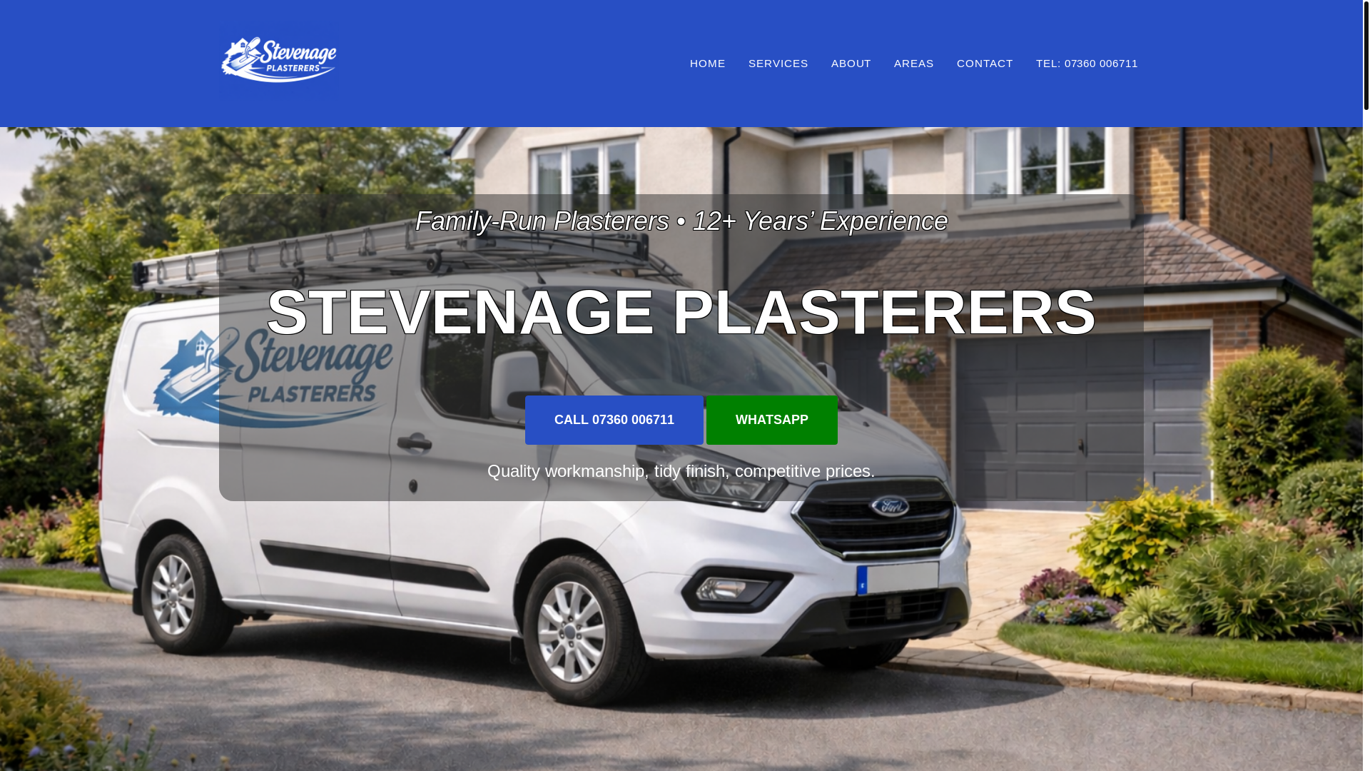 website screenshot of https://stevenageplasterers.co.uk/