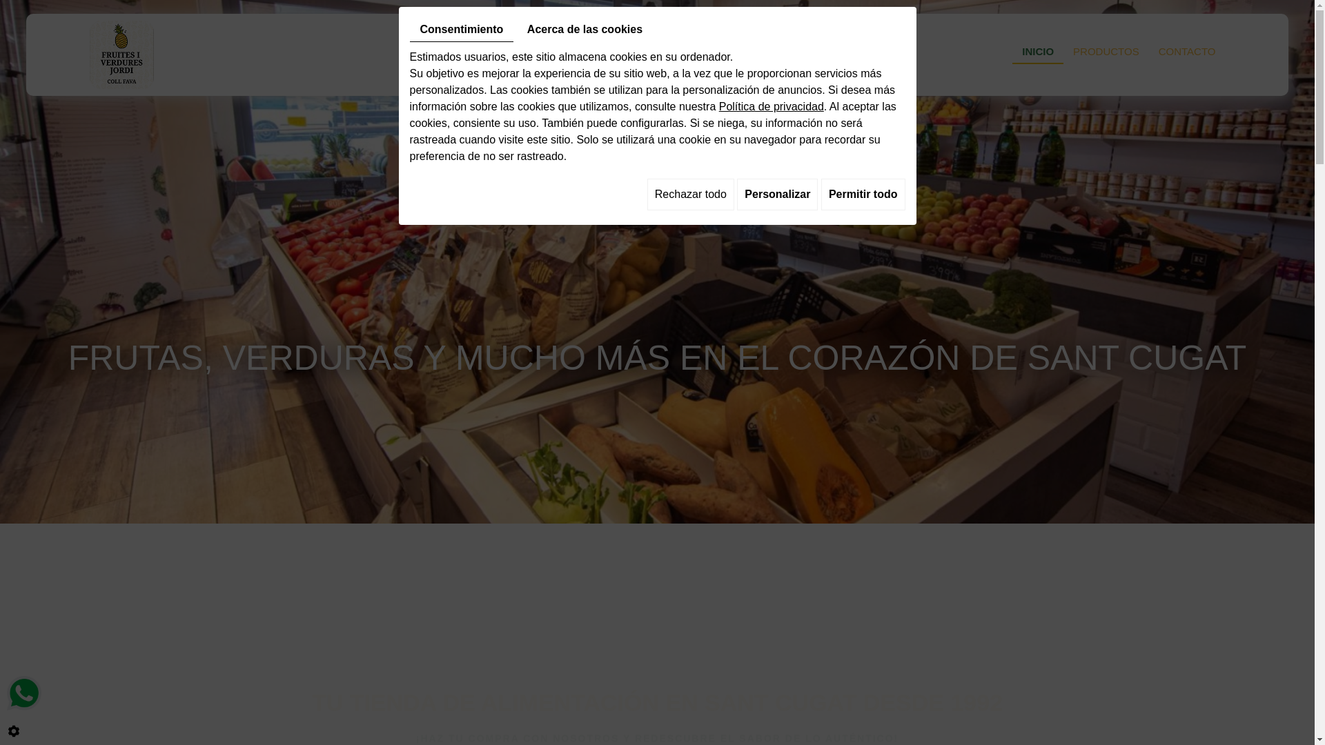 website screenshot of https://fruitesiverduresjordi.com/
