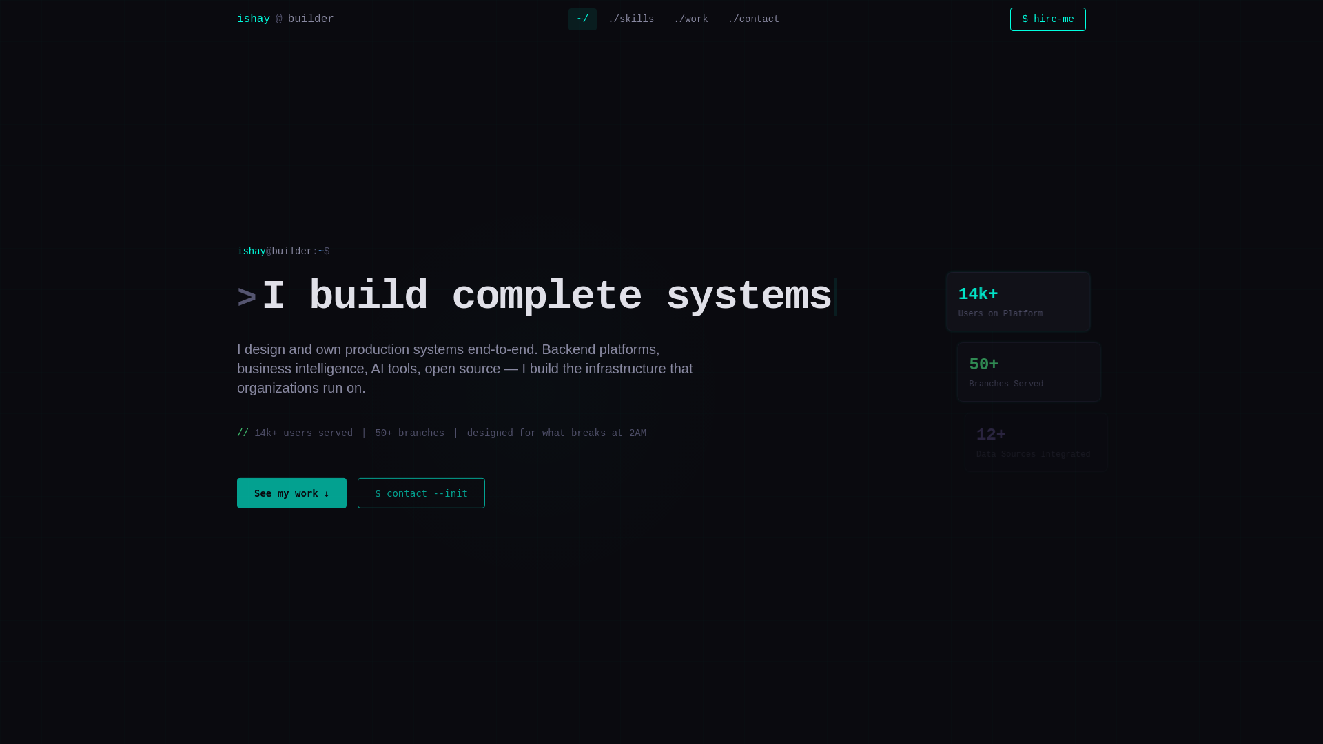 website screenshot of https://ishayautomations.pages.dev/