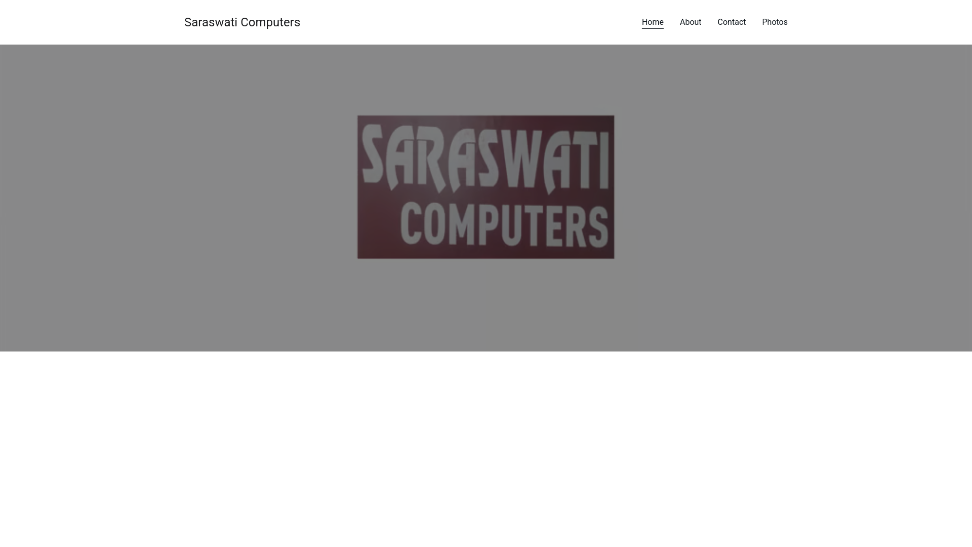 website screenshot of https://saraswaticomputers.online/