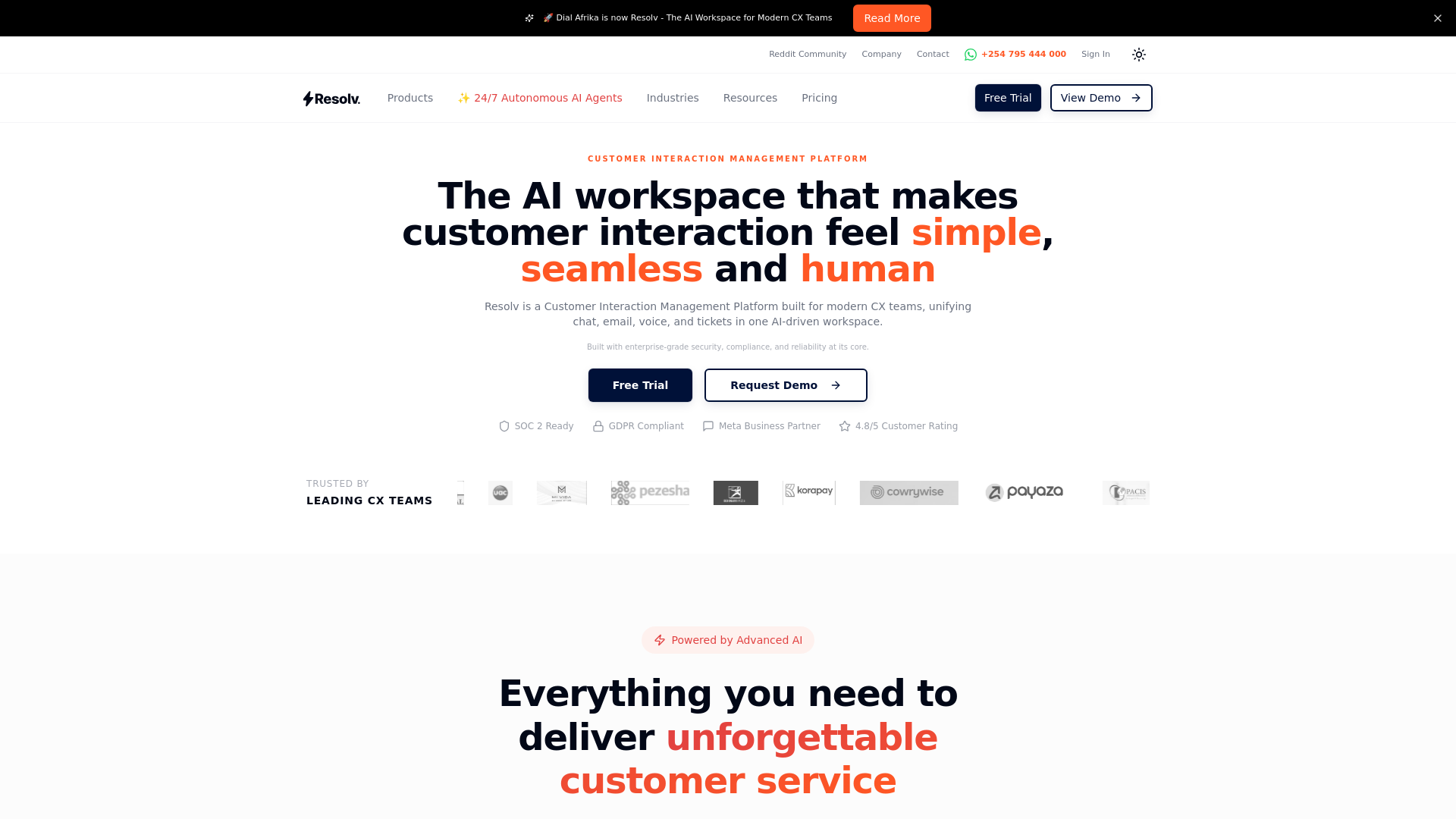 website screenshot of https://resolvtech.info