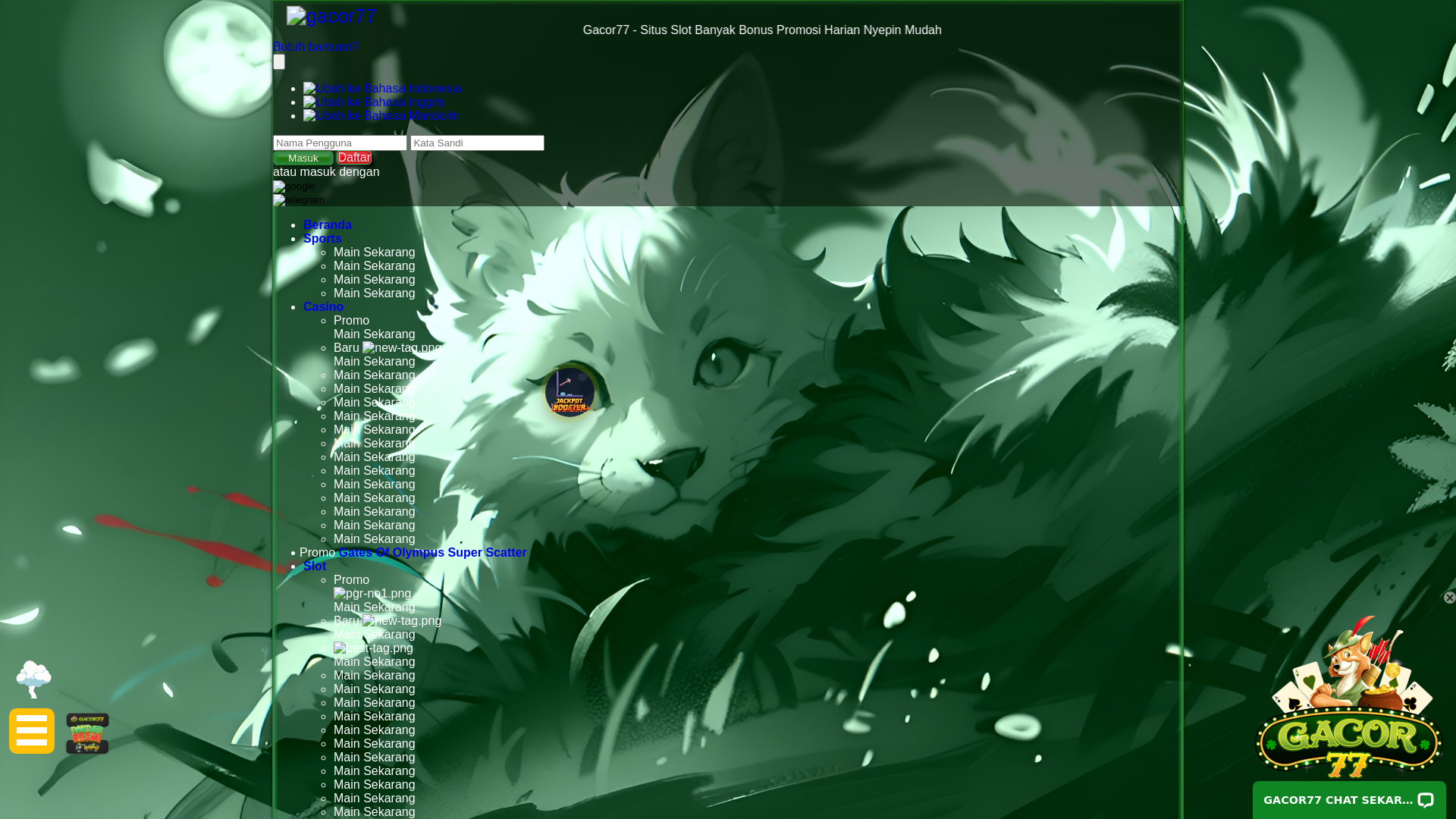 website screenshot of https://gacor77story.quest