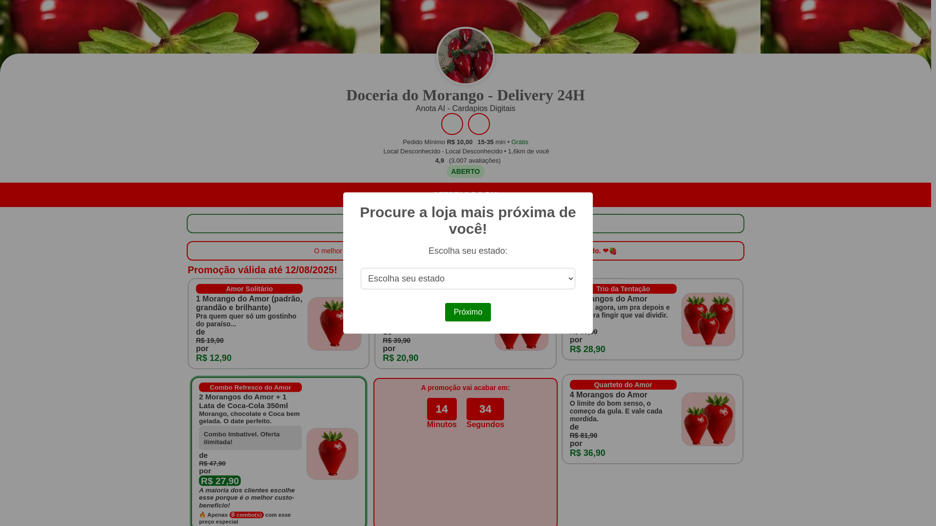 website screenshot of https://itadoces.eu/