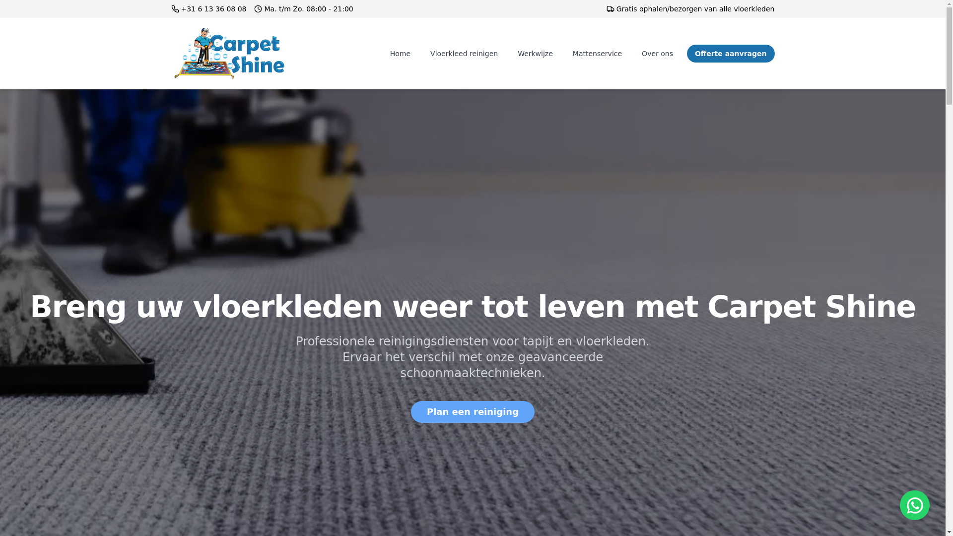 website screenshot of https://carpetshine.pages.dev/