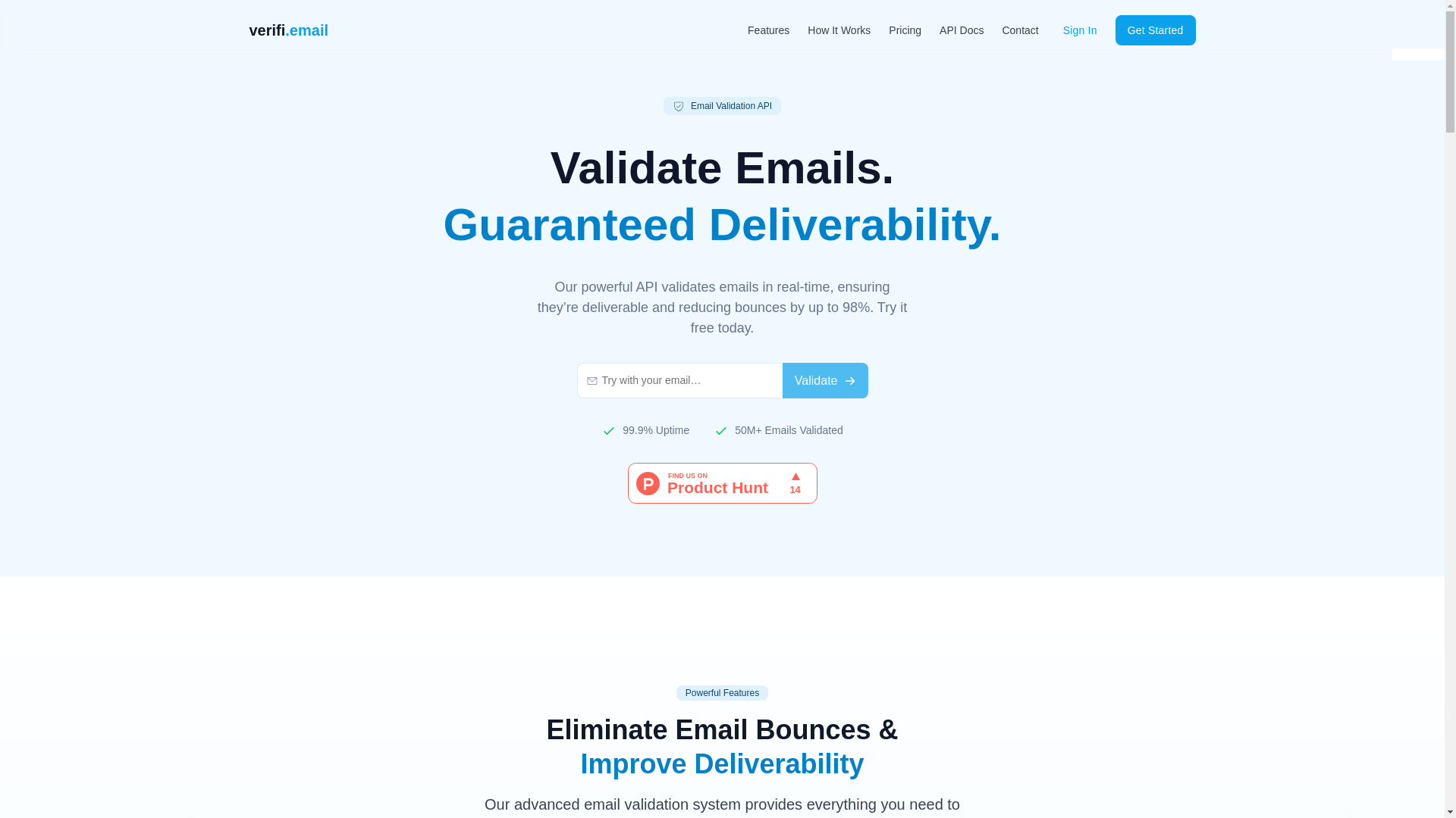 website screenshot of https://verifi-email-landing.pages.dev/
