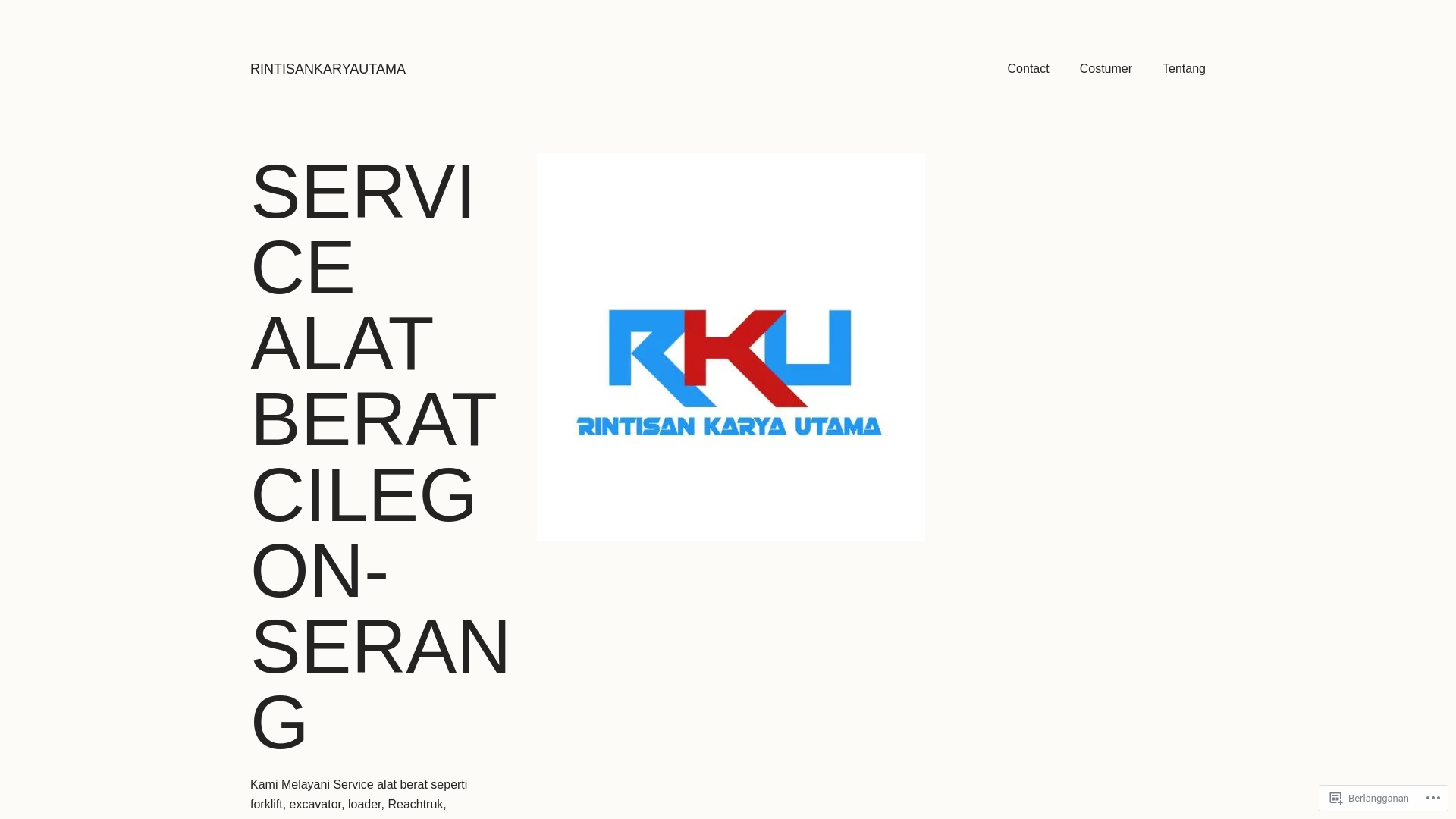 website screenshot of https://rintisankaryautama.com/