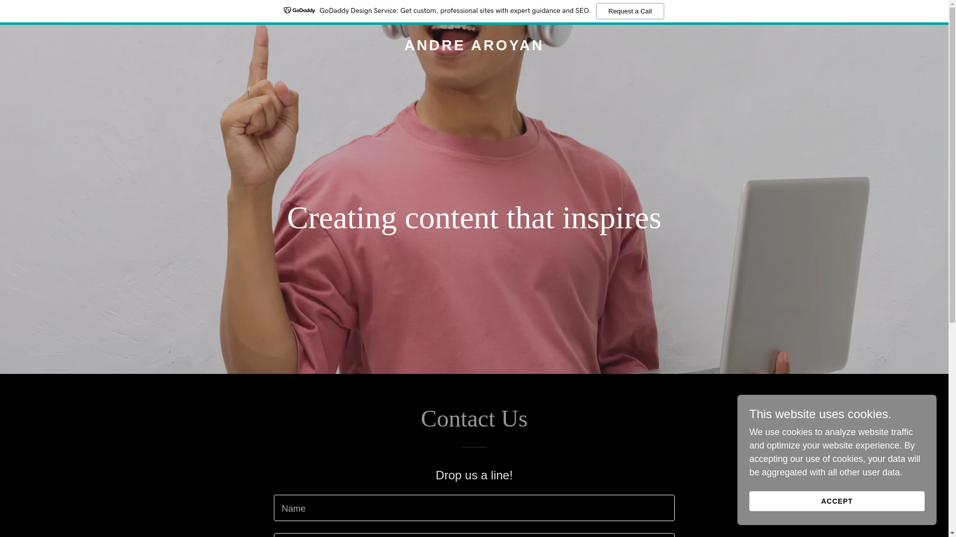 website screenshot of https://aroyanandre.com/