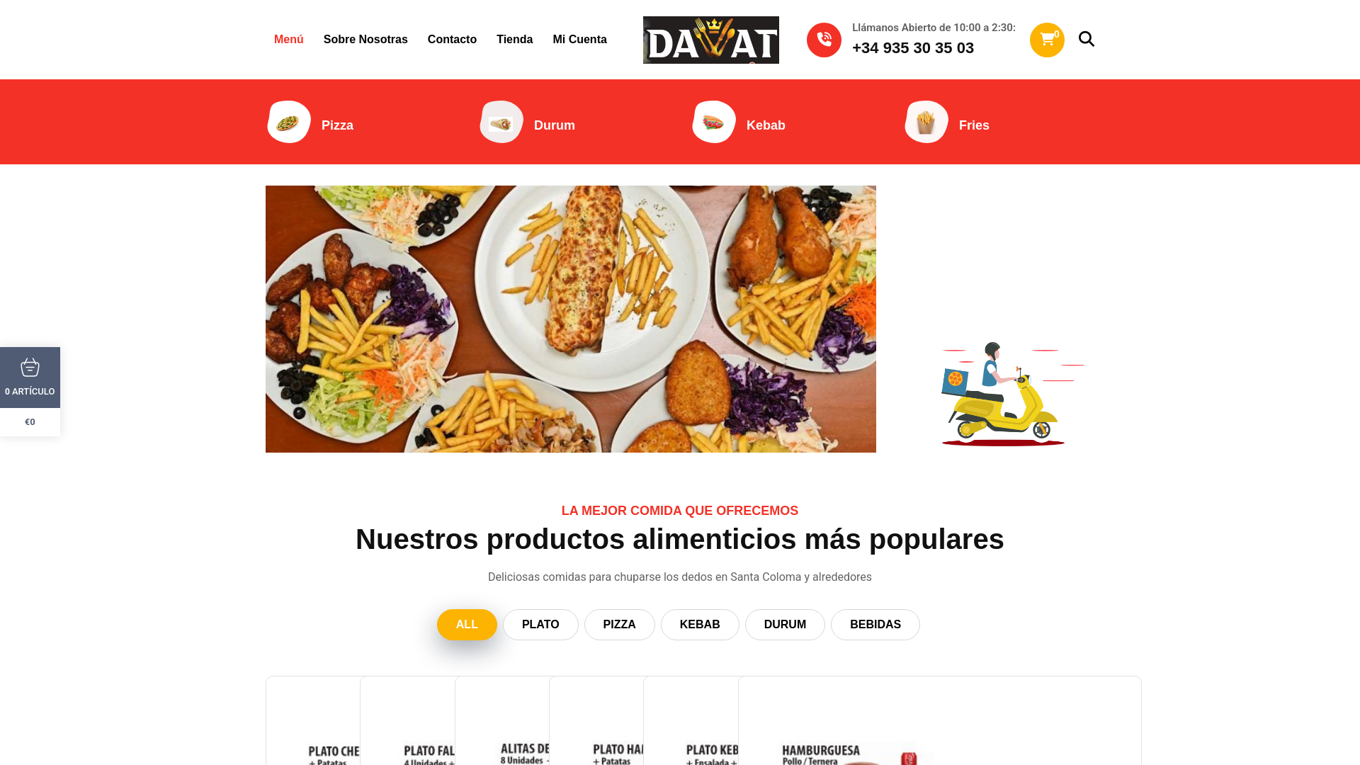 website screenshot of https://dawatt.es