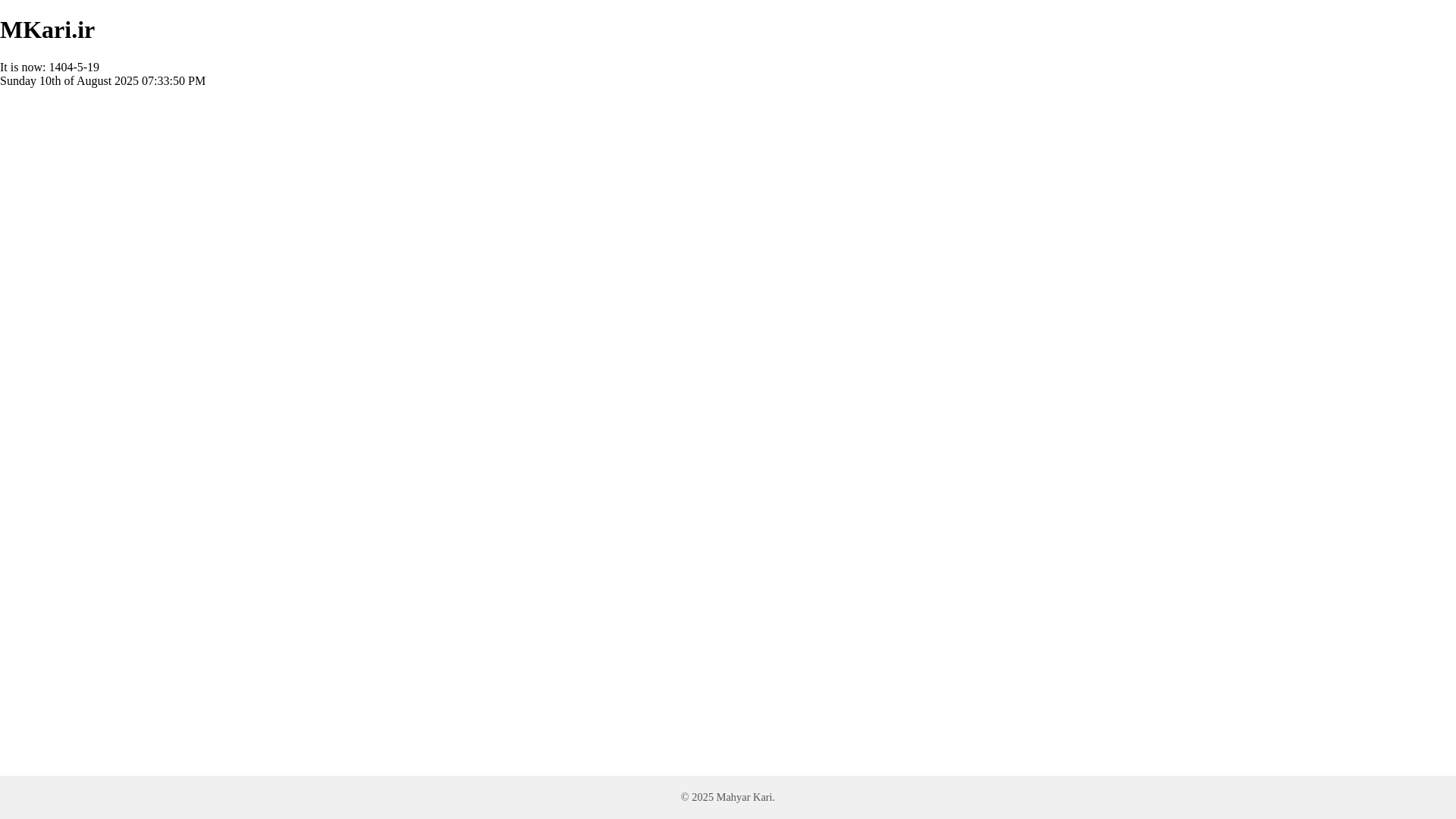 website screenshot of https://mkari.ir/