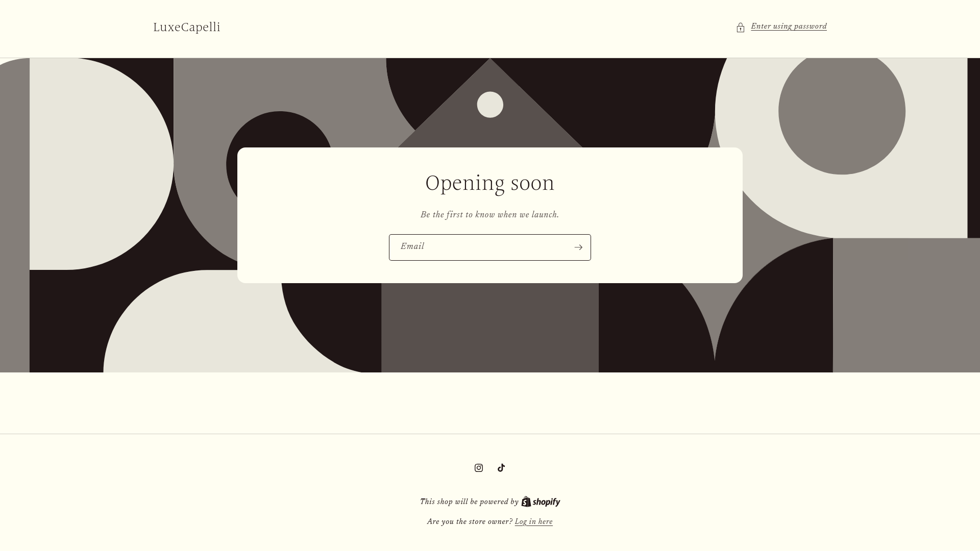 website screenshot of https://luxecapelli.org/