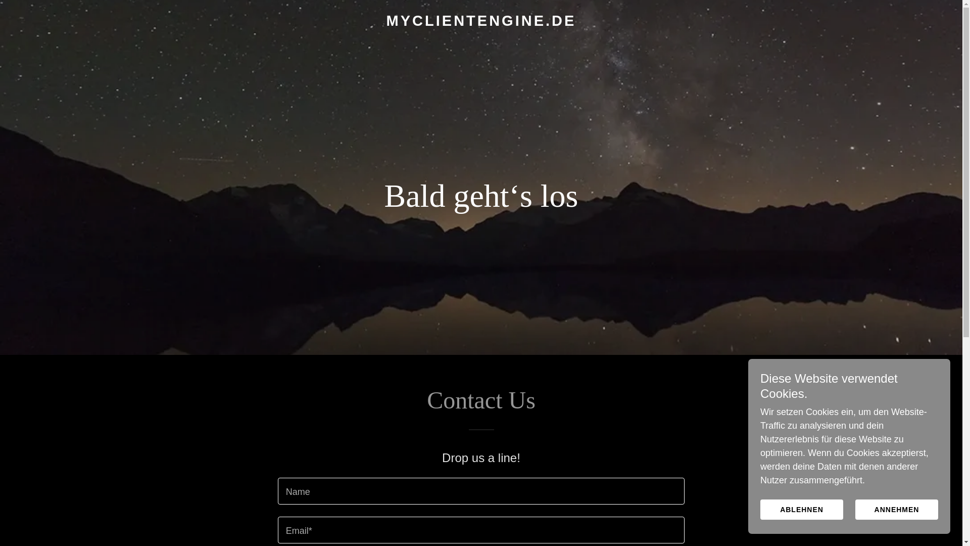 website screenshot of https://myclientengine.de/